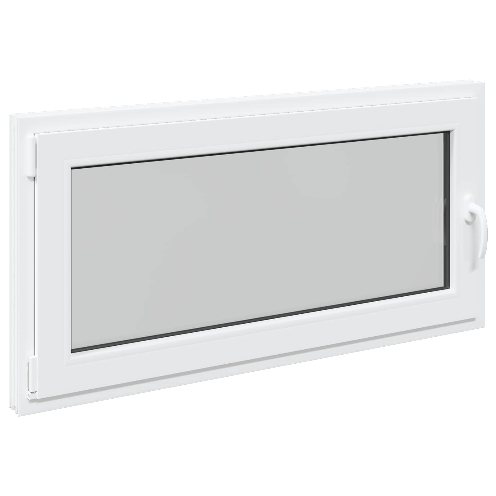 Požeminio lango RISOR Baltas 120 x 60 cm PVC ir stiklas