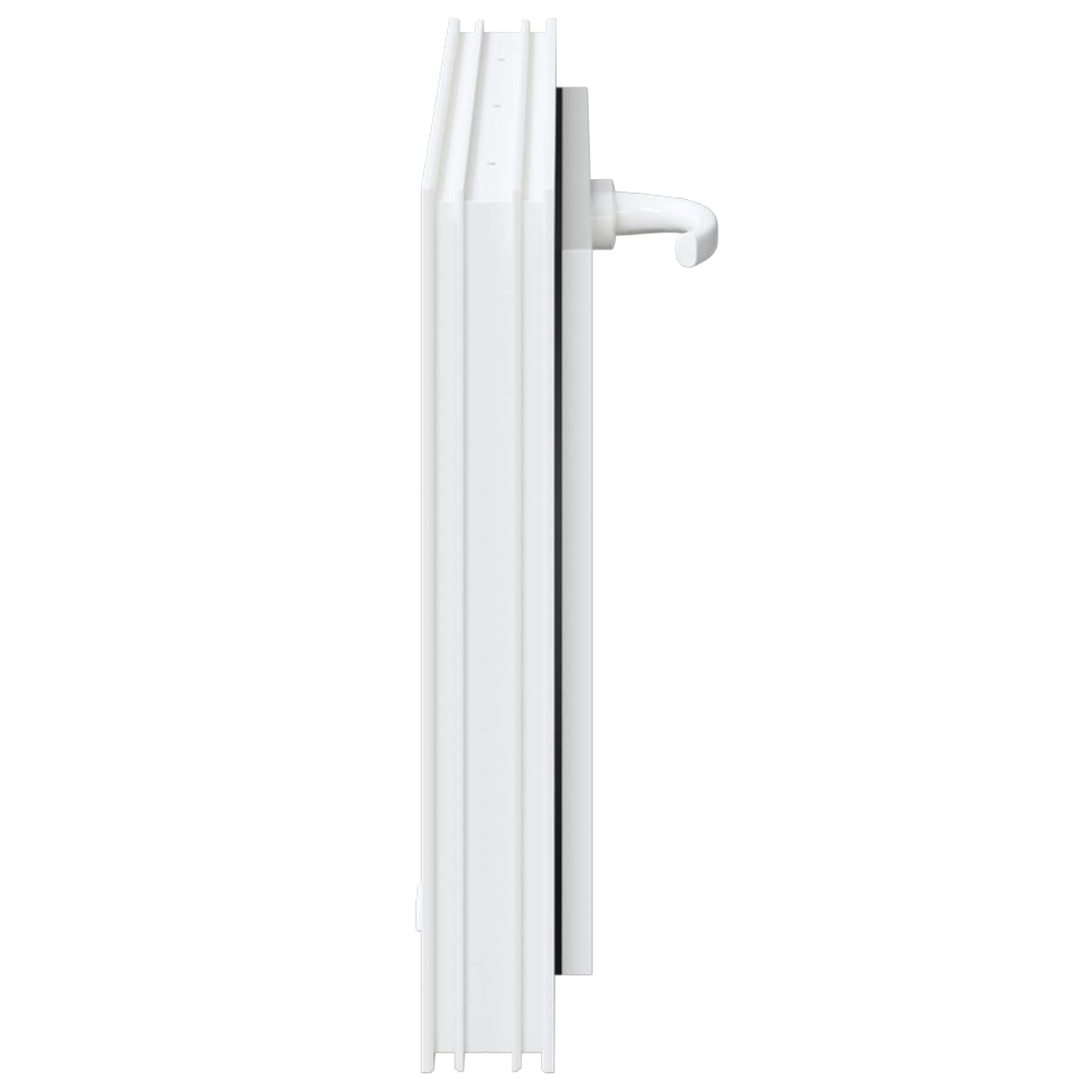 Pazemes logs RISOR 60 x 40 cm PVC un stikls Balts