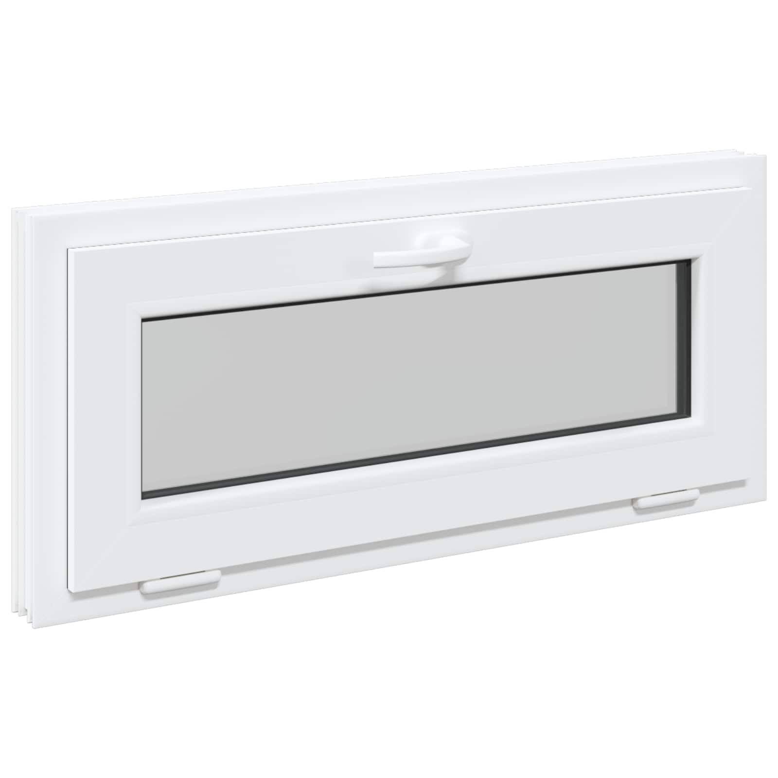 Požeminio lango RISOR 90 x 40 cm PVC ir stiklas