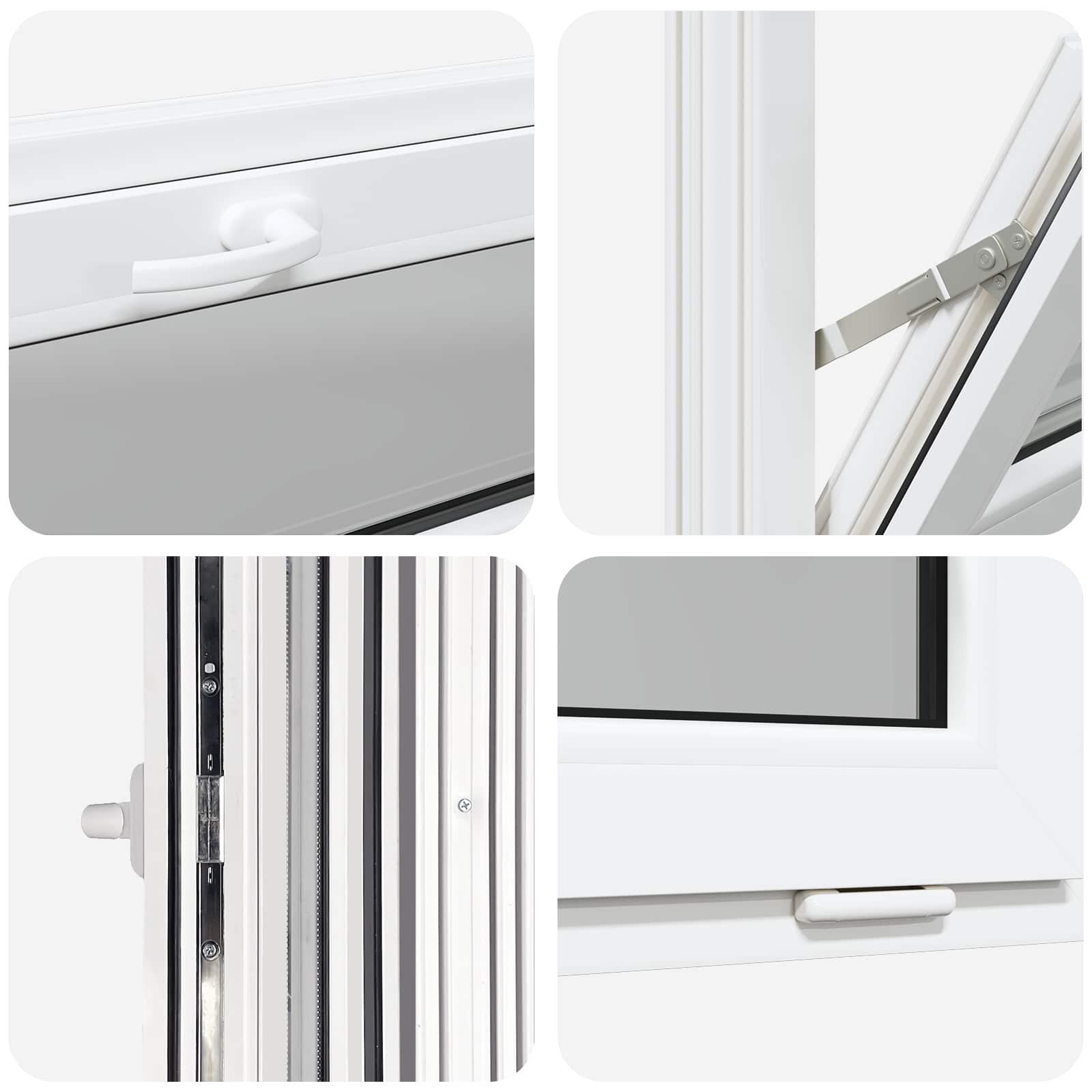 Požeminio lango RISOR 110 x 40 cm PVC ir stiklas