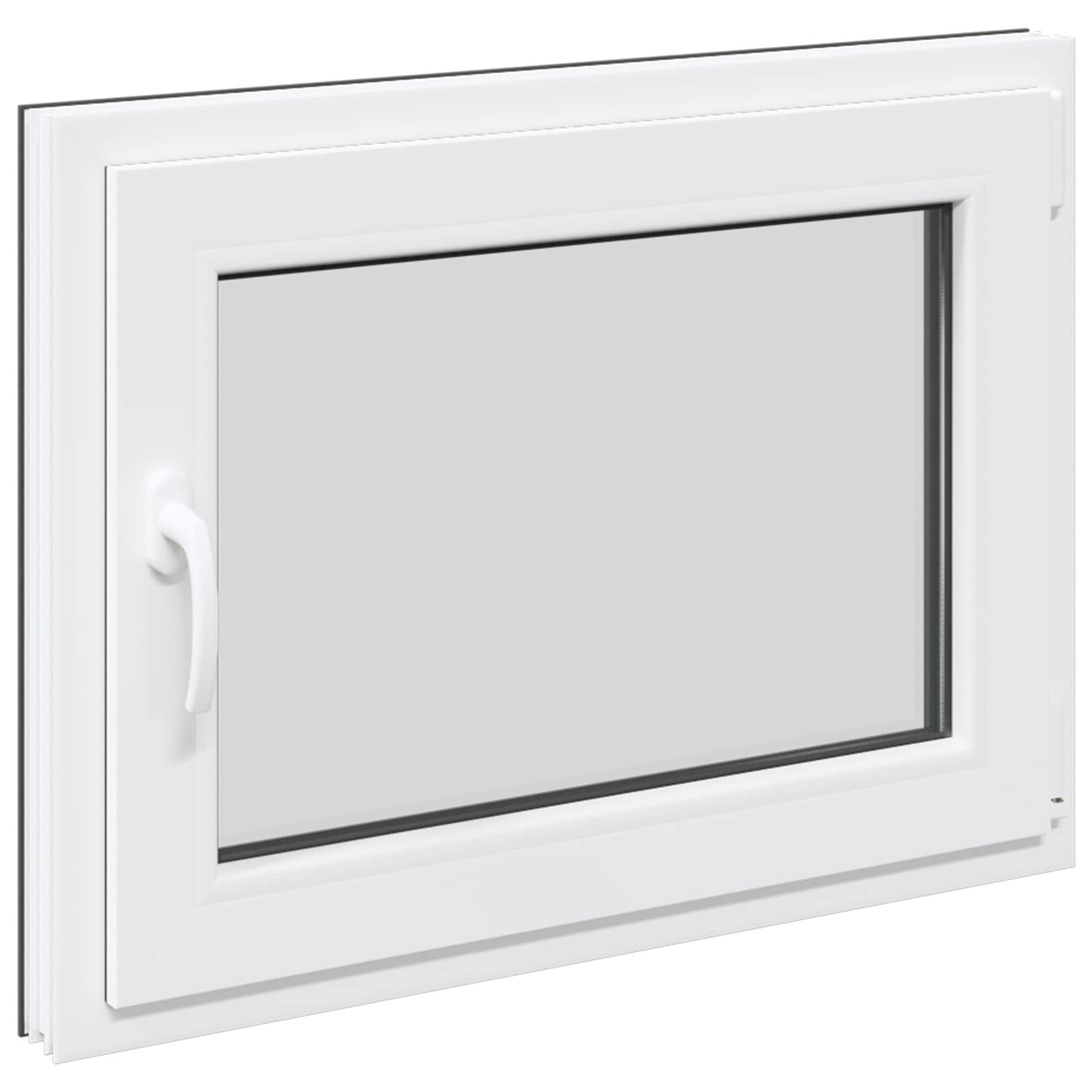 Basement window RISOR Anthracite 60 x 100 cm PVC and glass