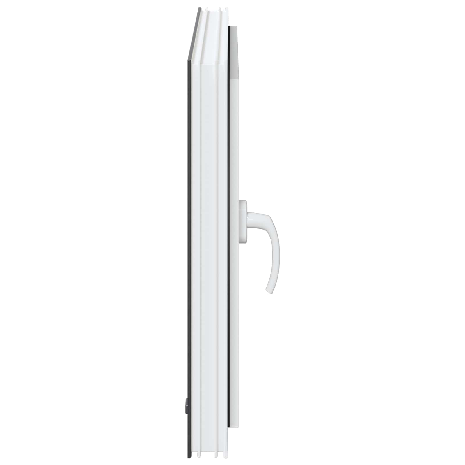 Underground Window RISOR Anthracite 80 x 50 cm PVC and Glass