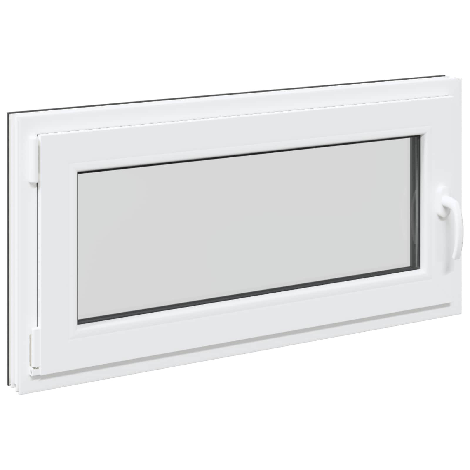 Pagraba logs RISOR Antracīts 100 x 50 cm PVC un stikls