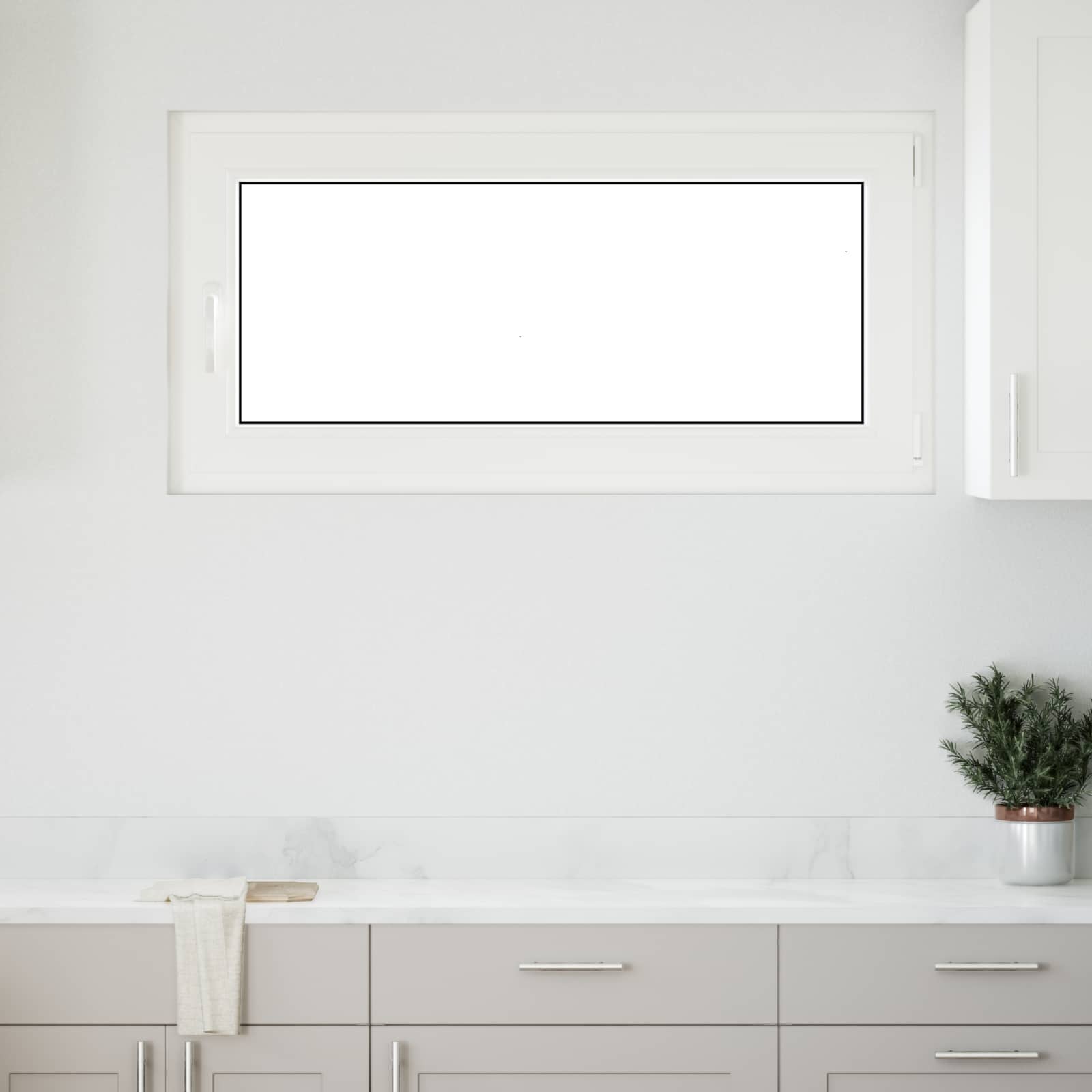 Basement Window RISOR Anthracite 120 x 60 cm PVC and Glass