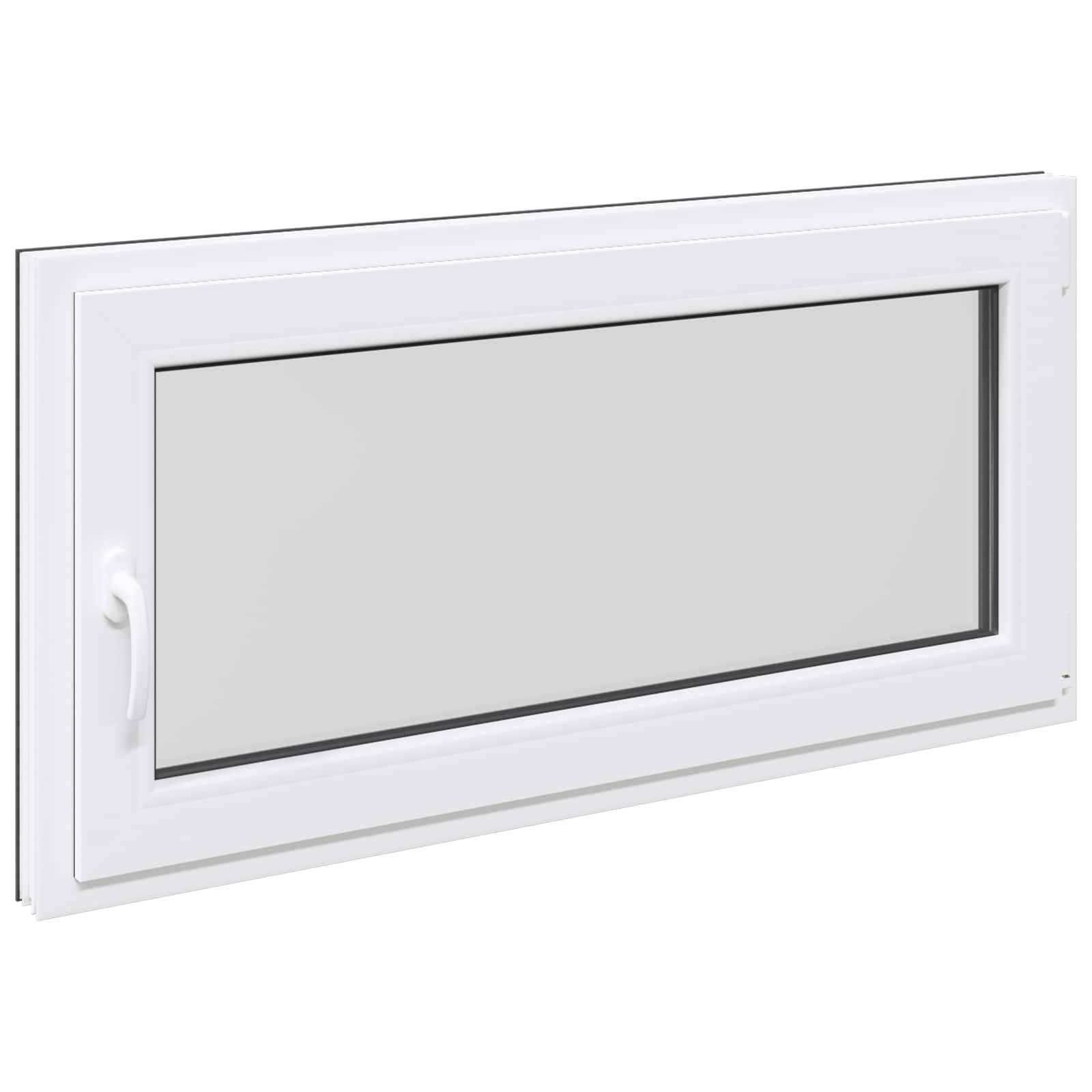 Basement Window RISOR Anthracite 120 x 60 cm PVC and Glass