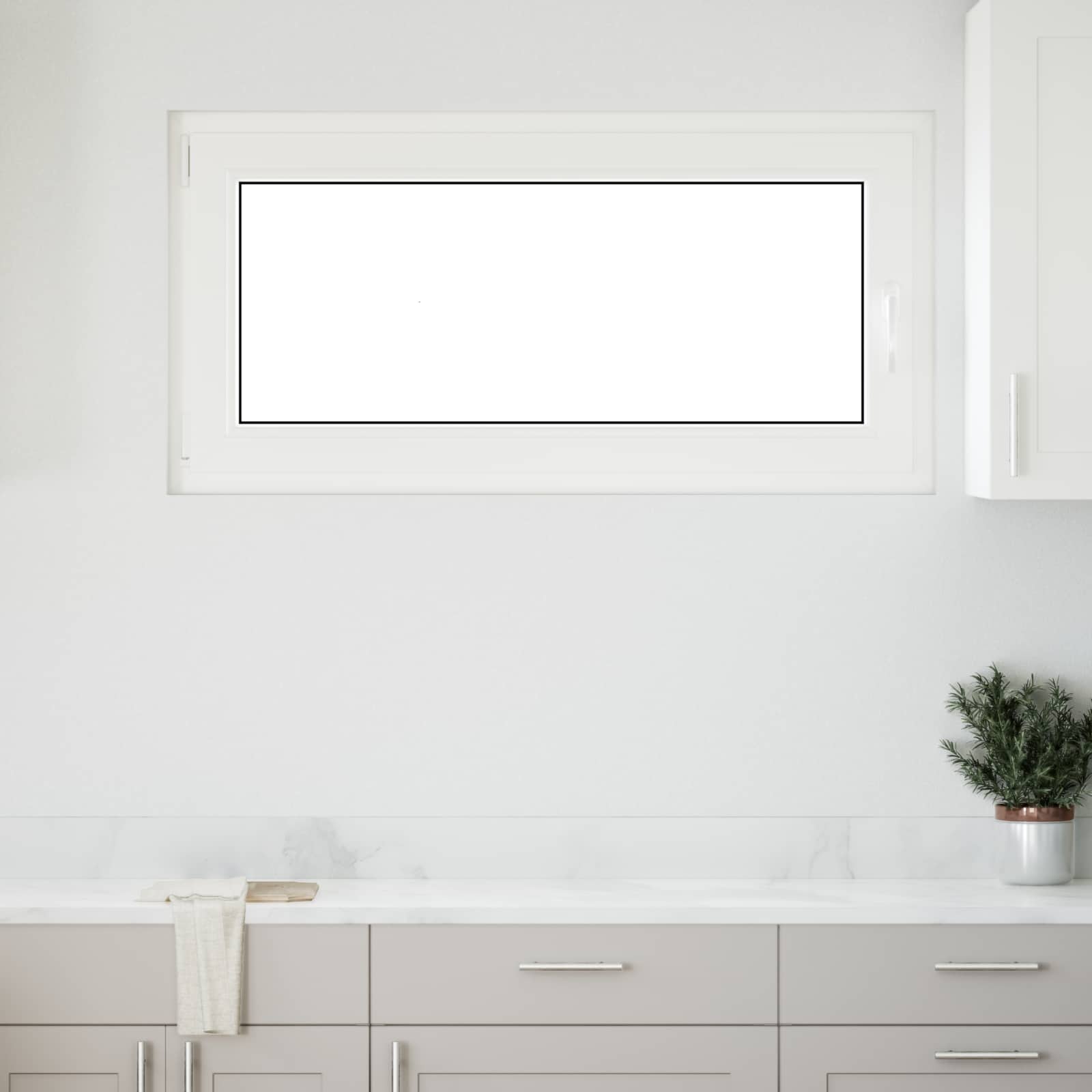 Požeminio lango RISOR Antracitas 120 x 60 cm PVC ir stiklas