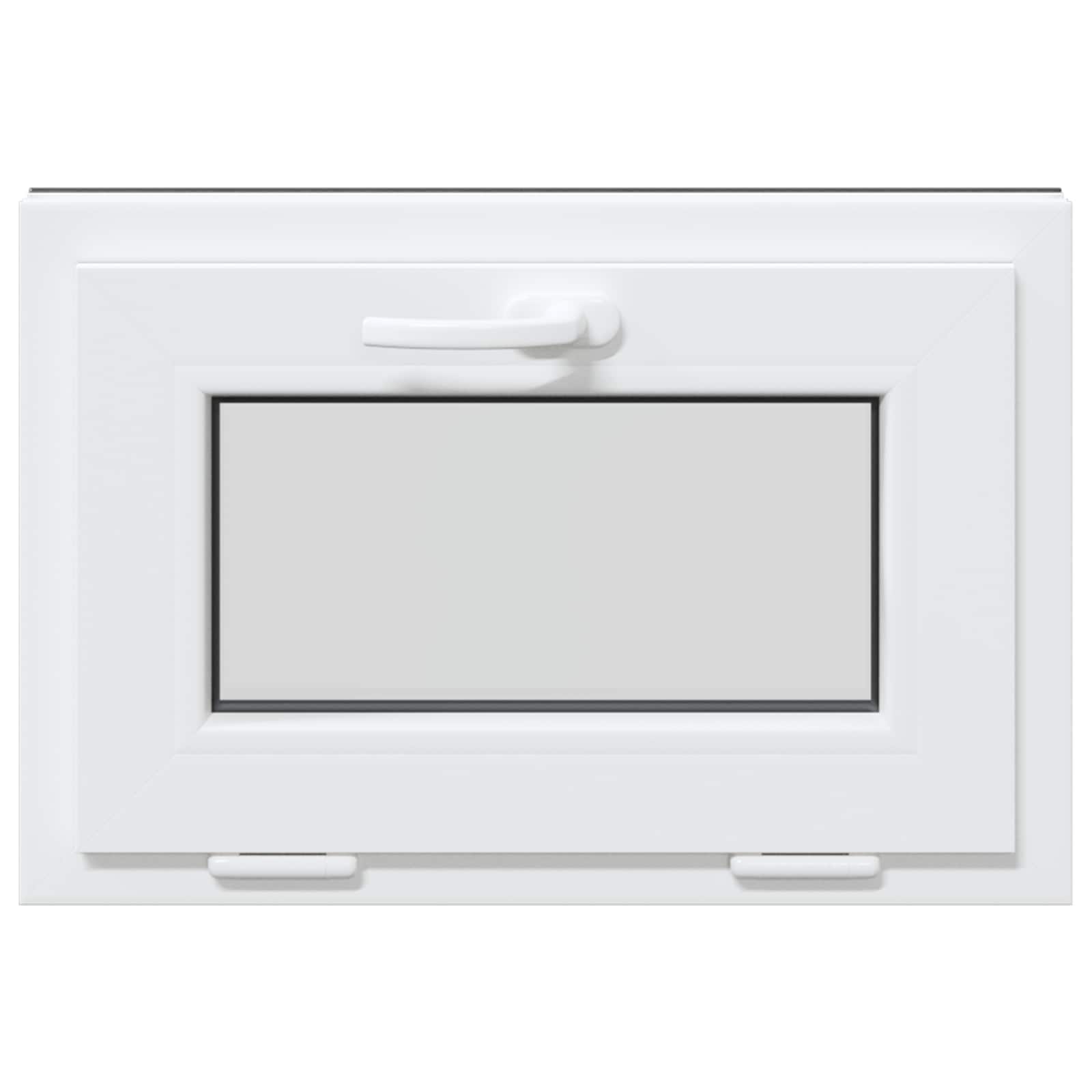 Požeminio lango RISOR 60 x 40 cm PVC ir stiklas Antracito