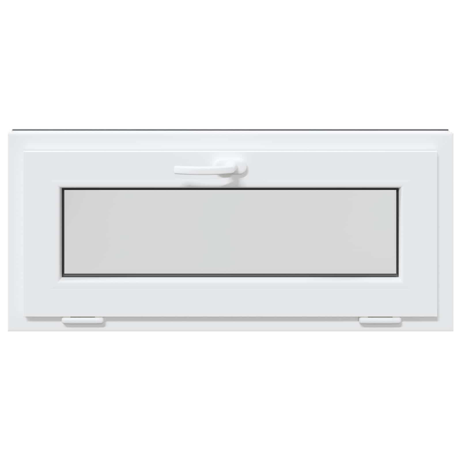 Pagraba logs RISOR 90 x 40 cm PVC un stikls Antracīta