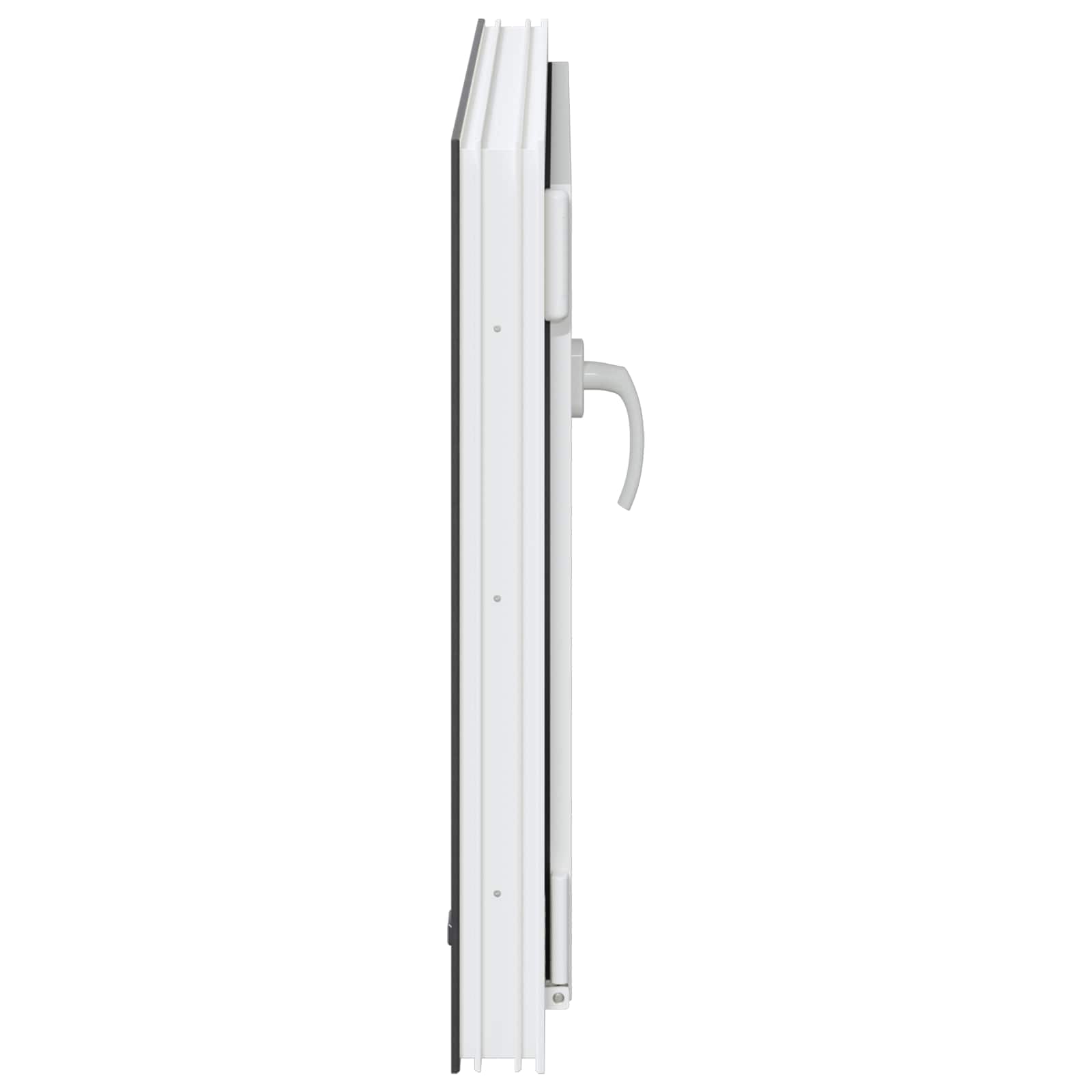 Pagrabs logs RISOR Antracīts 80 x 50 cm PVC un stikls