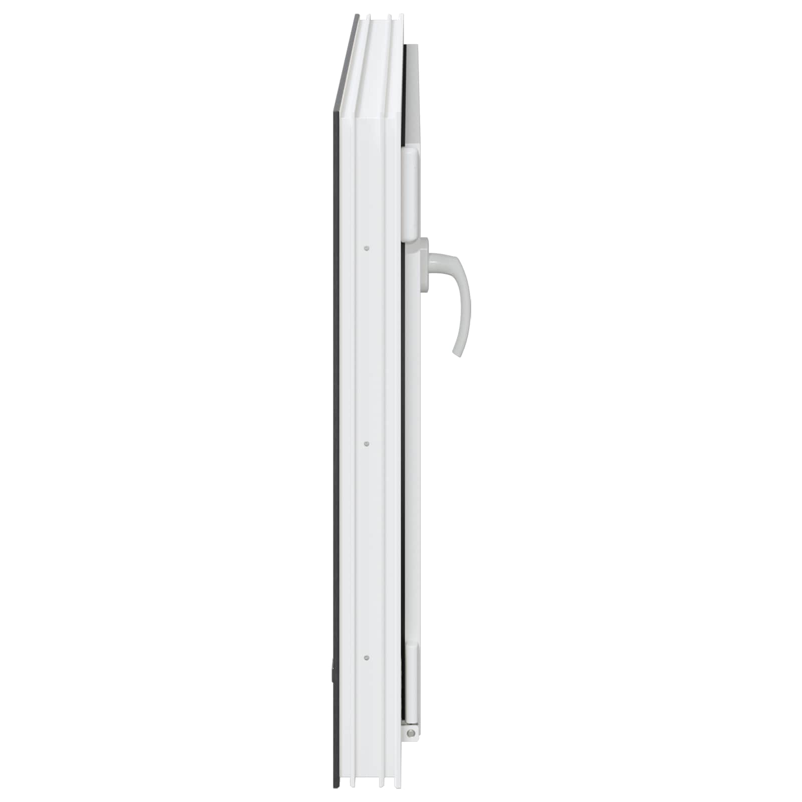 Požeminio lango RISOR Antracitas 90 x 60 cm PVC ir stiklas