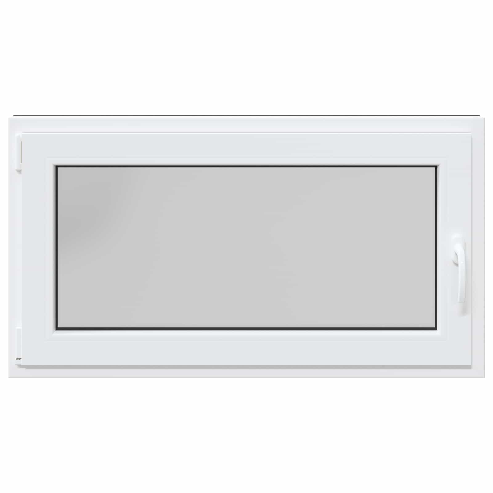 RISOR Underground Window Anthracite 110 x 70 cm PVC and Glass