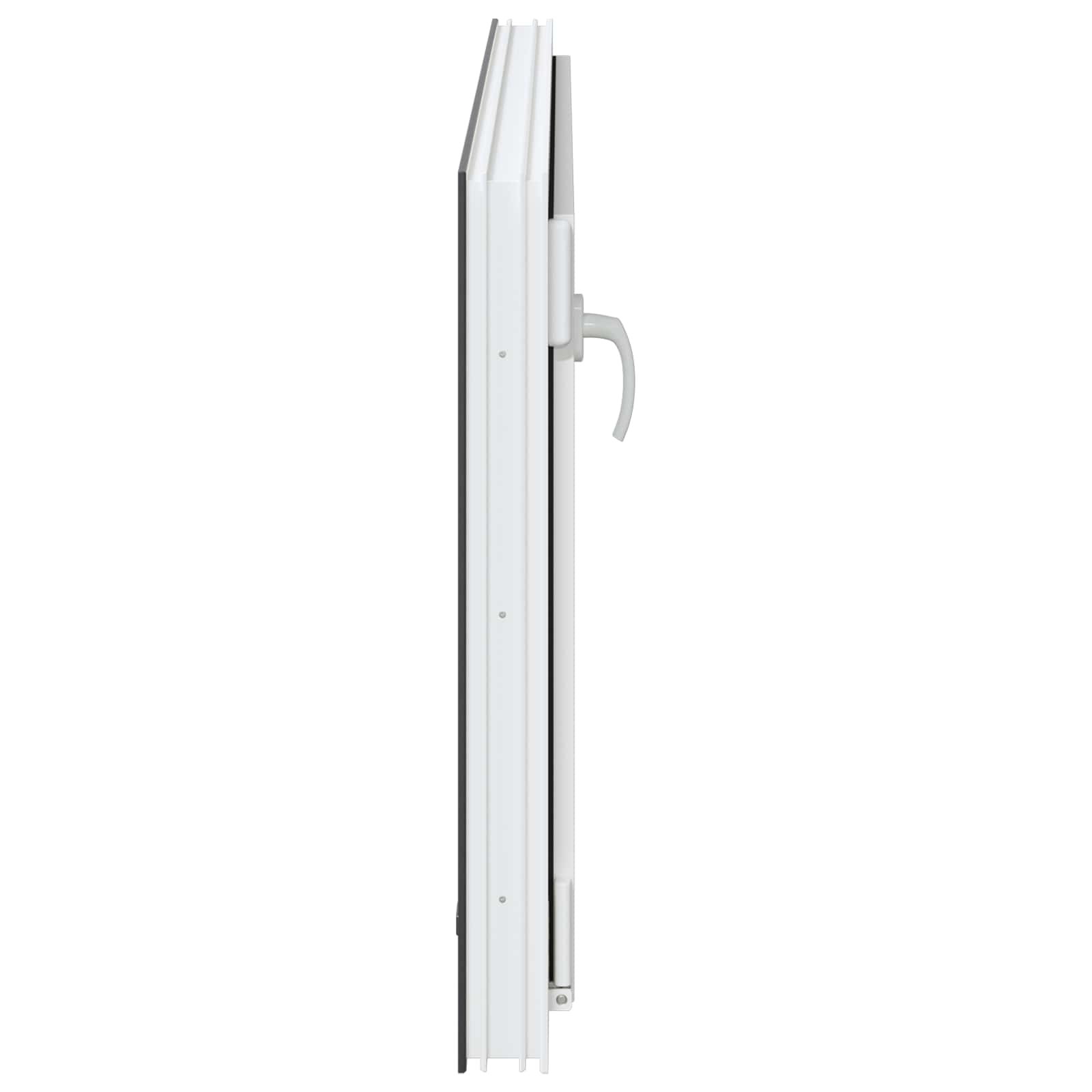 RISOR Underground Window Anthracite 110 x 70 cm PVC and Glass