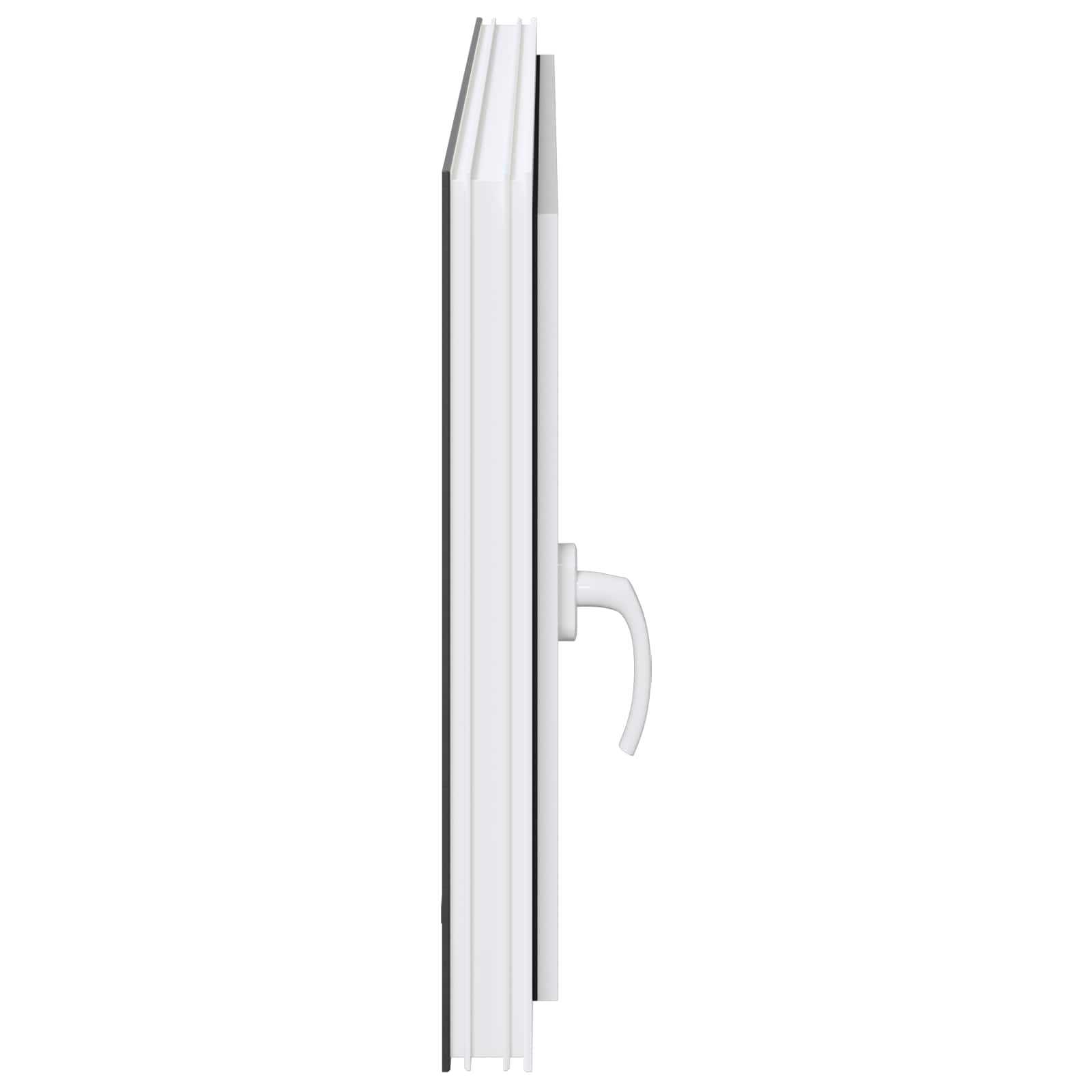 Požeminio lango RISOR Antracitas 120 x 60 cm PVC ir stiklas