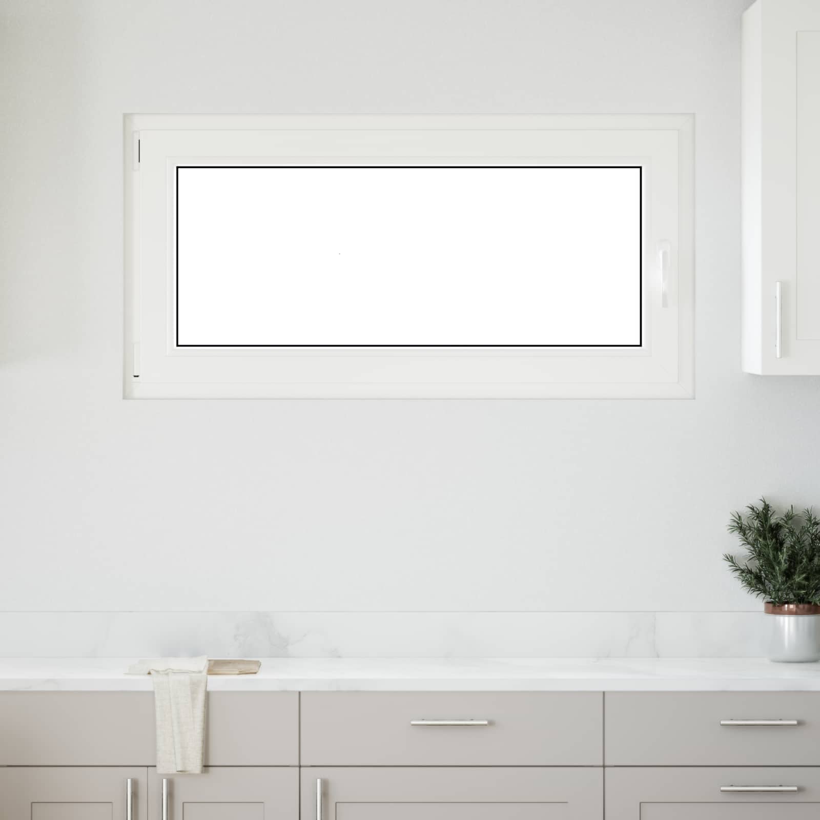 Basement Window RISOR Anthracite 120 x 60 cm PVC and Glass