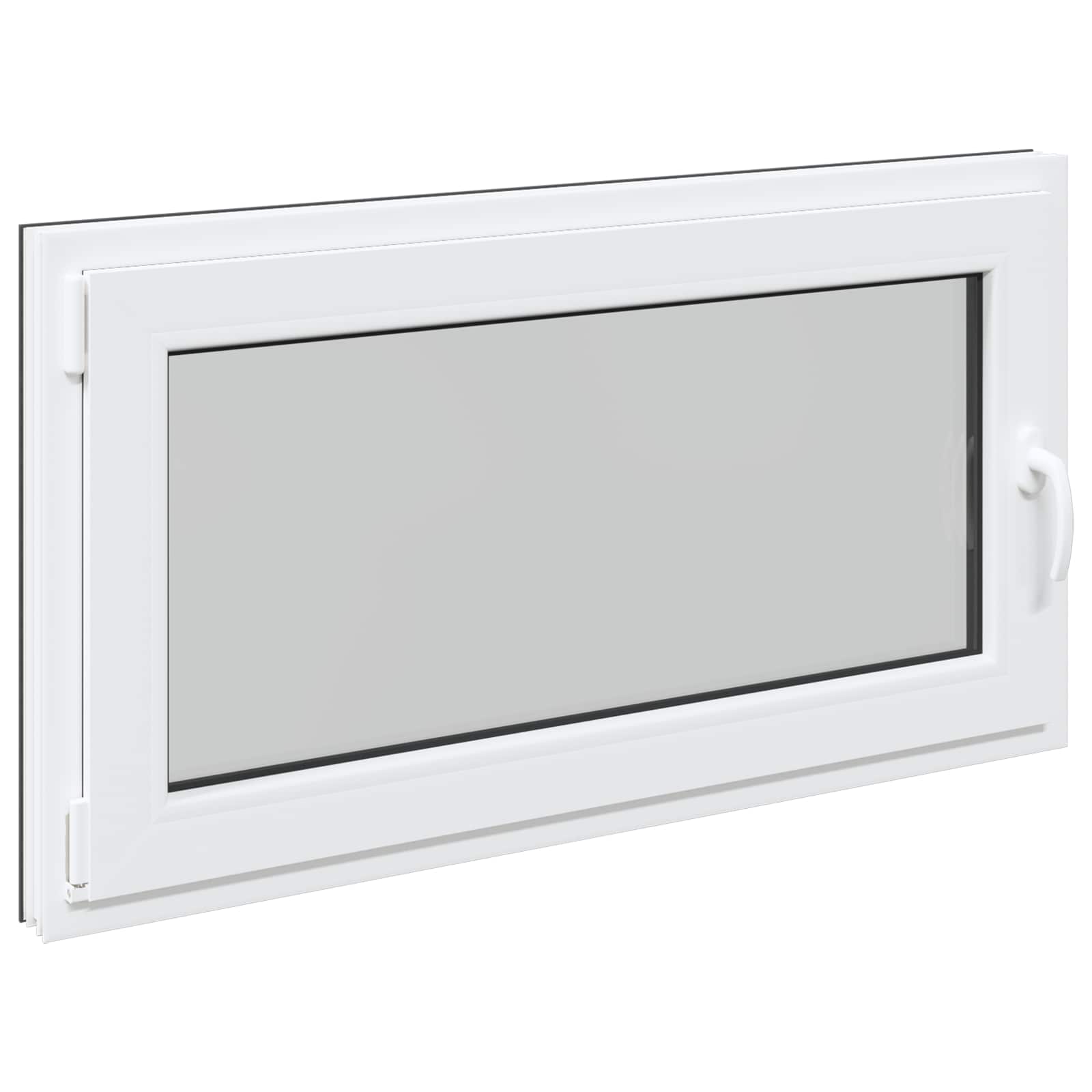 Basement Window RISOR Anthracite 120 x 60 cm PVC and Glass