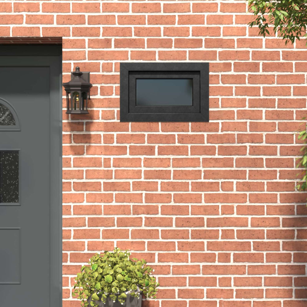 Požeminio lango RISOR 60 x 40 cm PVC ir stiklas Antracito