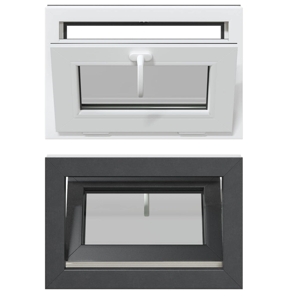Požeminio lango RISOR 60 x 40 cm PVC ir stiklas Antracito