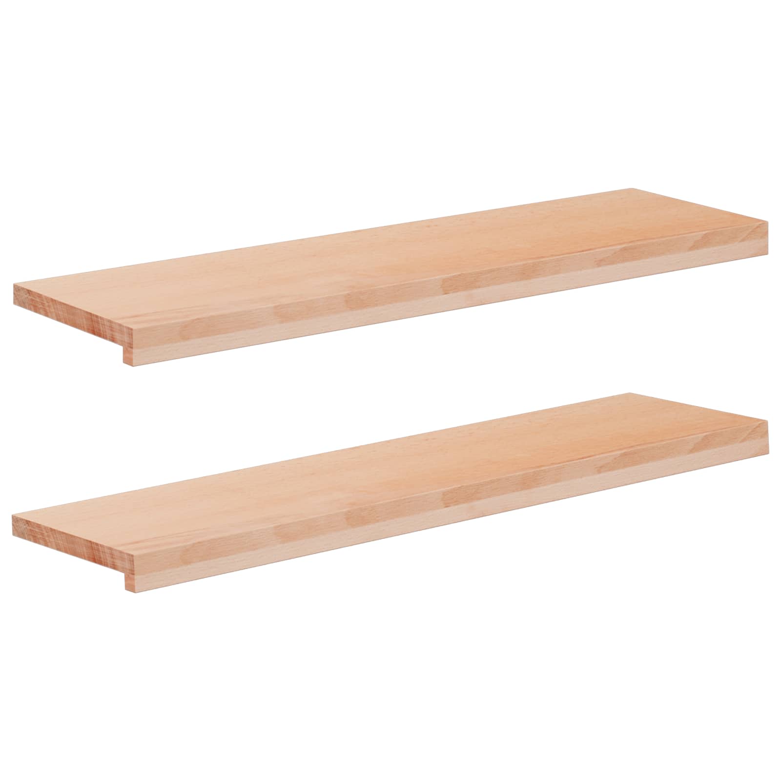 Laiptų pakopos 2 vnt. 90 x 30 x 2 cm Natūrali