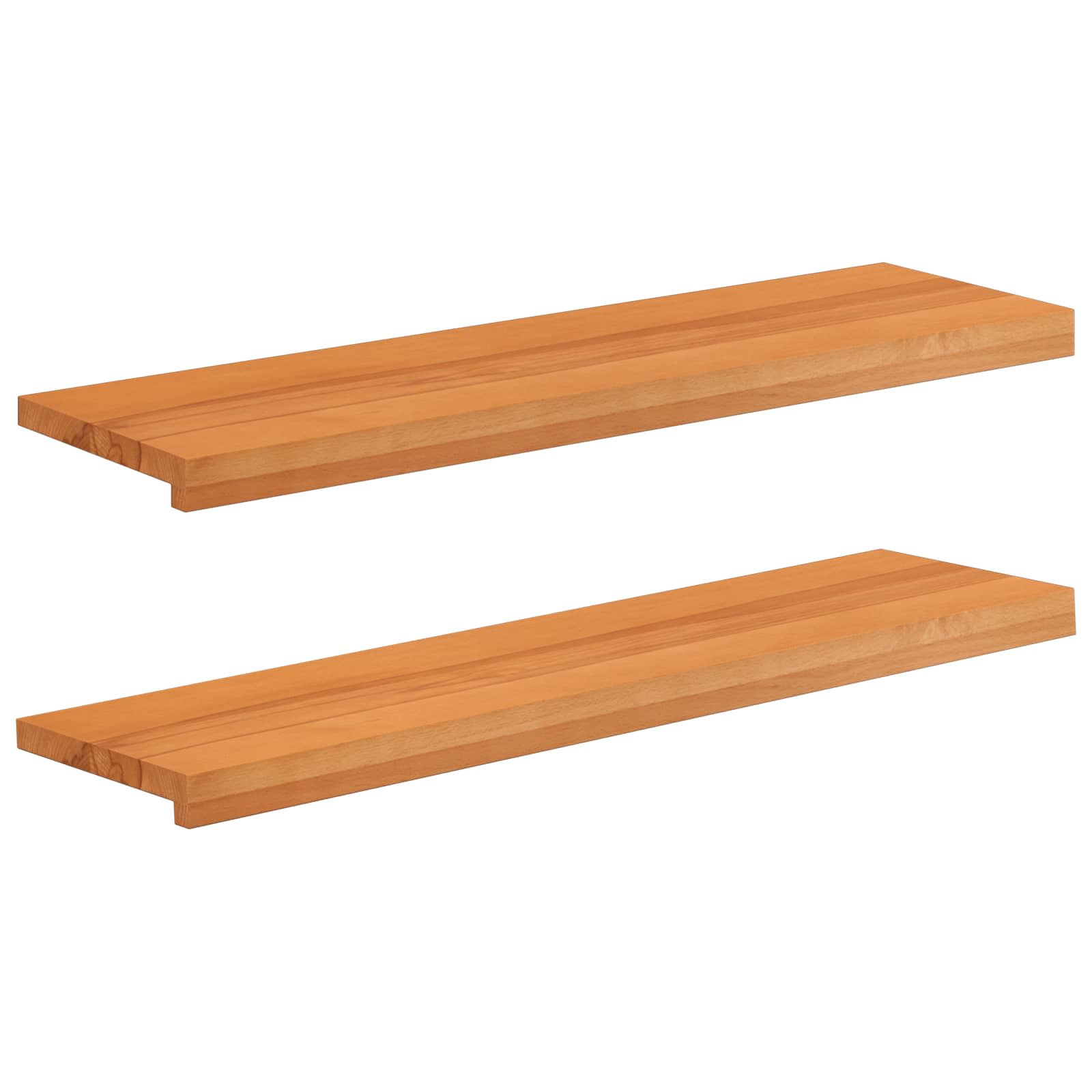 Laiptų pakopos 2 vnt. 100 x 30 x 2 cm Šviesiai rudas