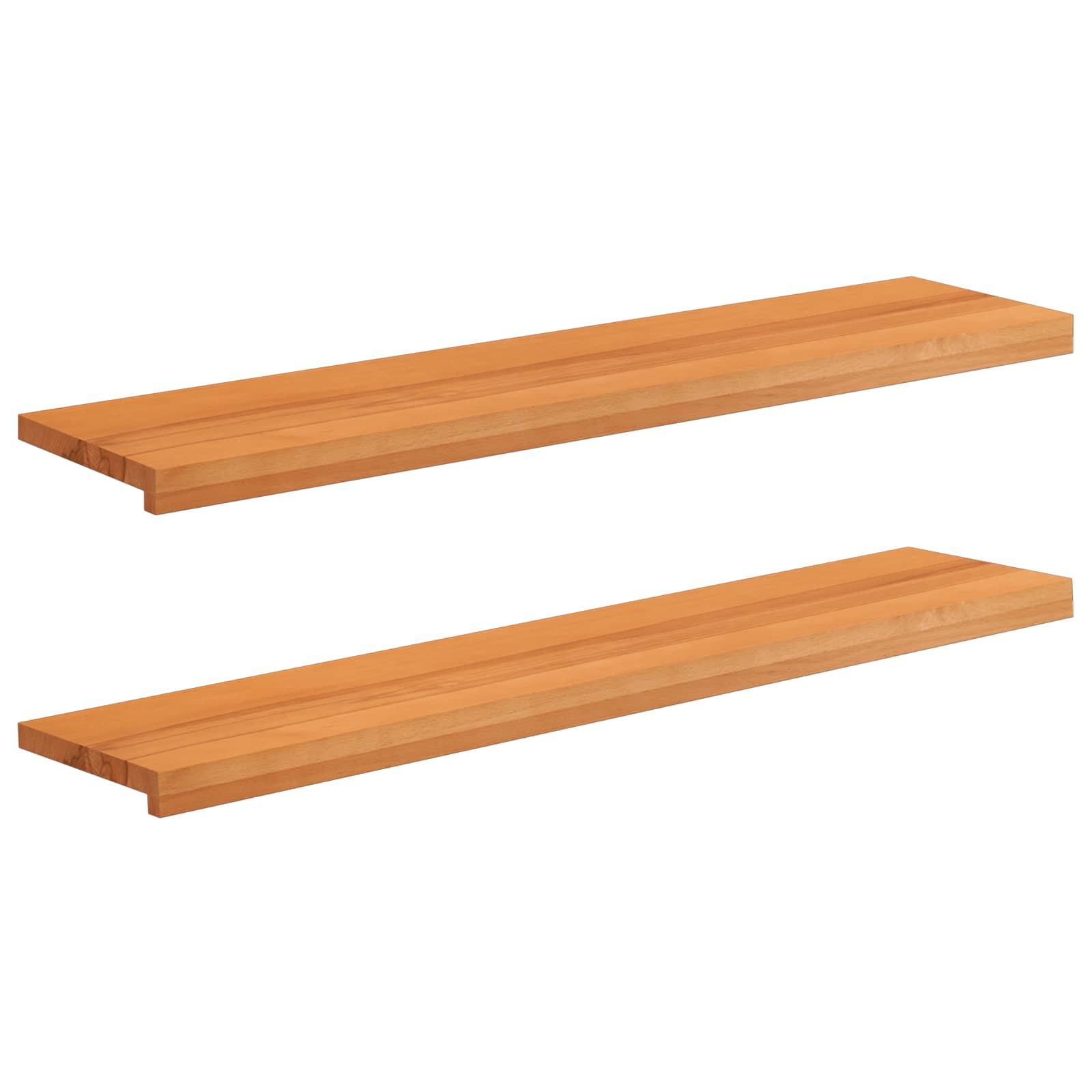 Laiptų pakopos 2 vnt. 120 x 30 x 2 cm Šviesiai rudas