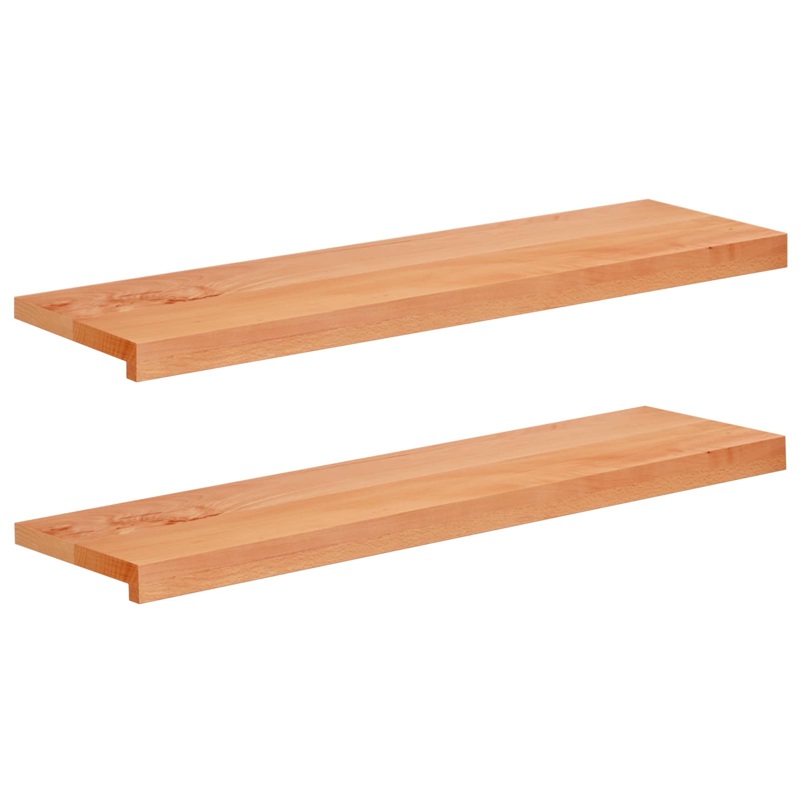 Laiptų pakopos 2 vnt. 100 x 25 x 2 cm Lakas Kietas bukas medis