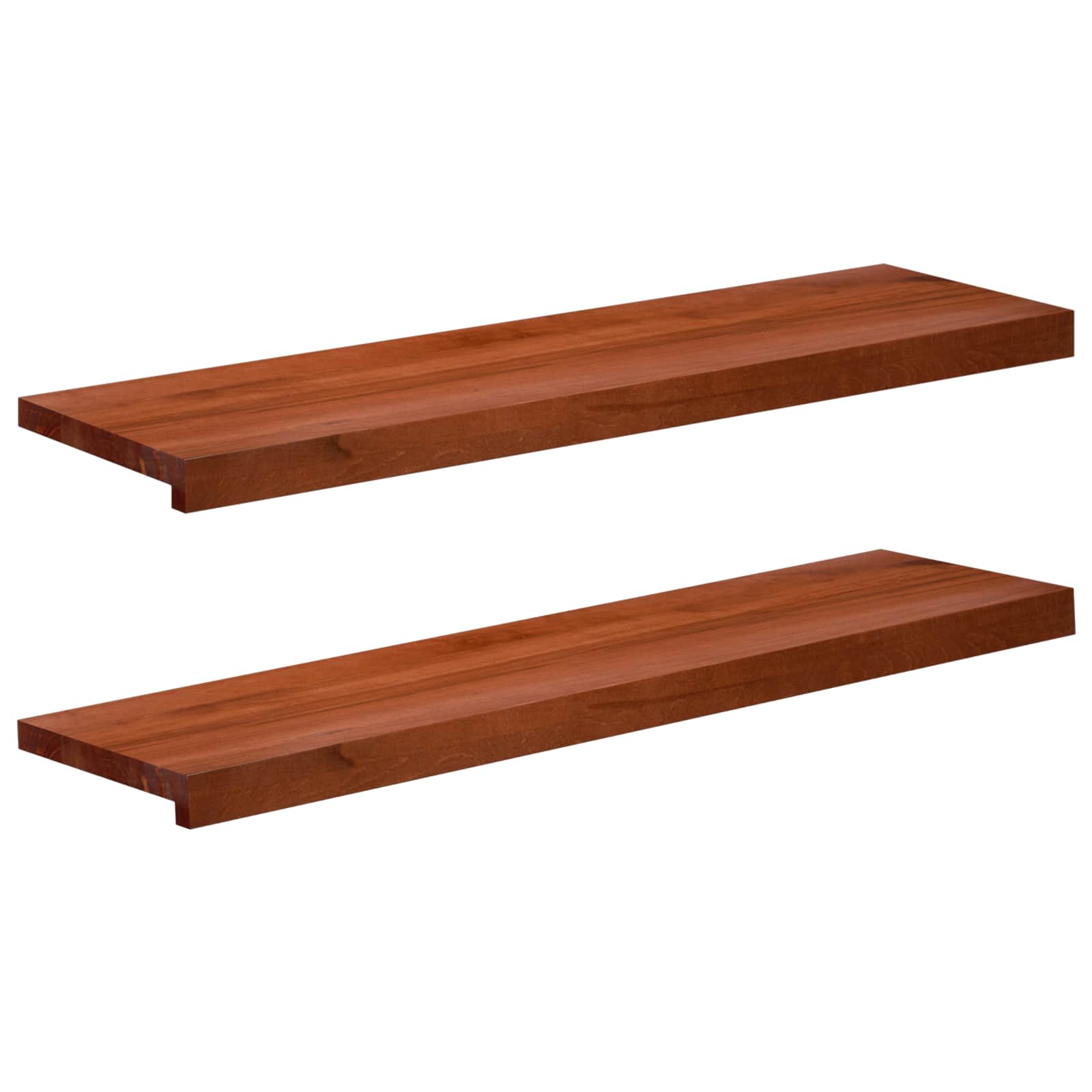 Laiptų pakopos 2 vnt. 90 x 25 x 2 cm Ruda Kietas bukas medis