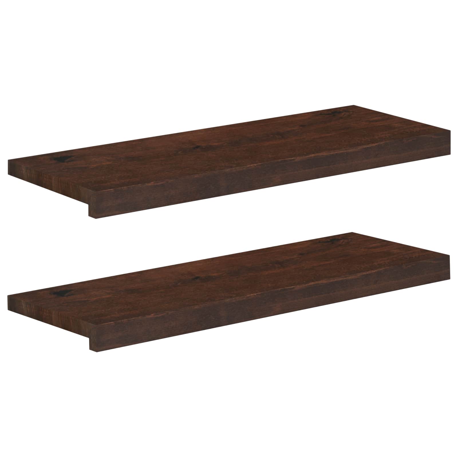 Laiptų pakopos 2 vnt. 80 x 25 x 2 cm Tamsiai rudas