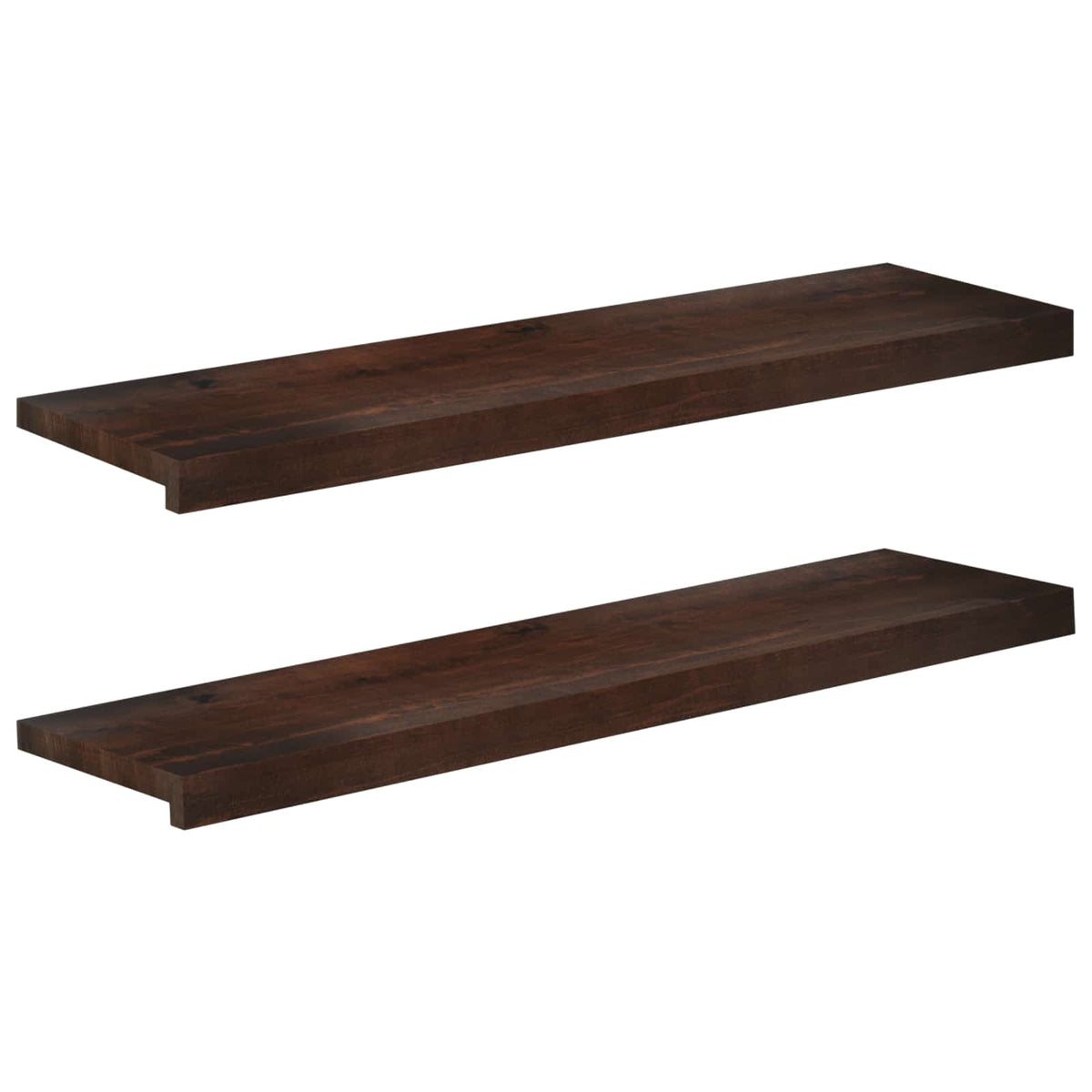 Laiptų pakopos 2 vnt. 100 x 25 x 2 cm Tamsiai rudas