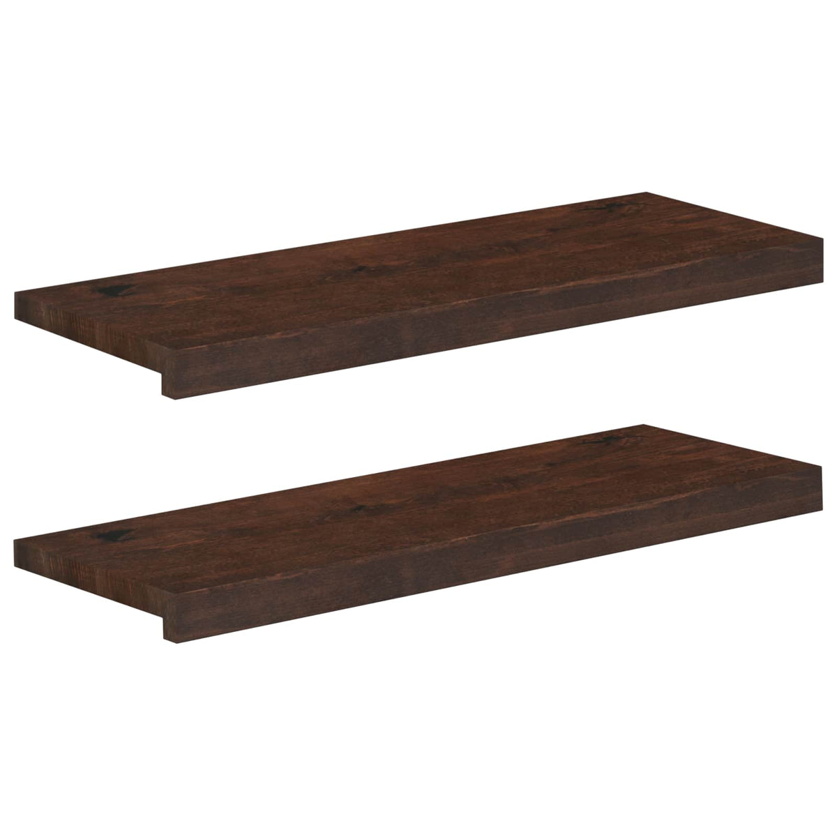 Laiptų pakopos 2 vnt. 80 x 30 x 2 cm Tamsiai rudas
