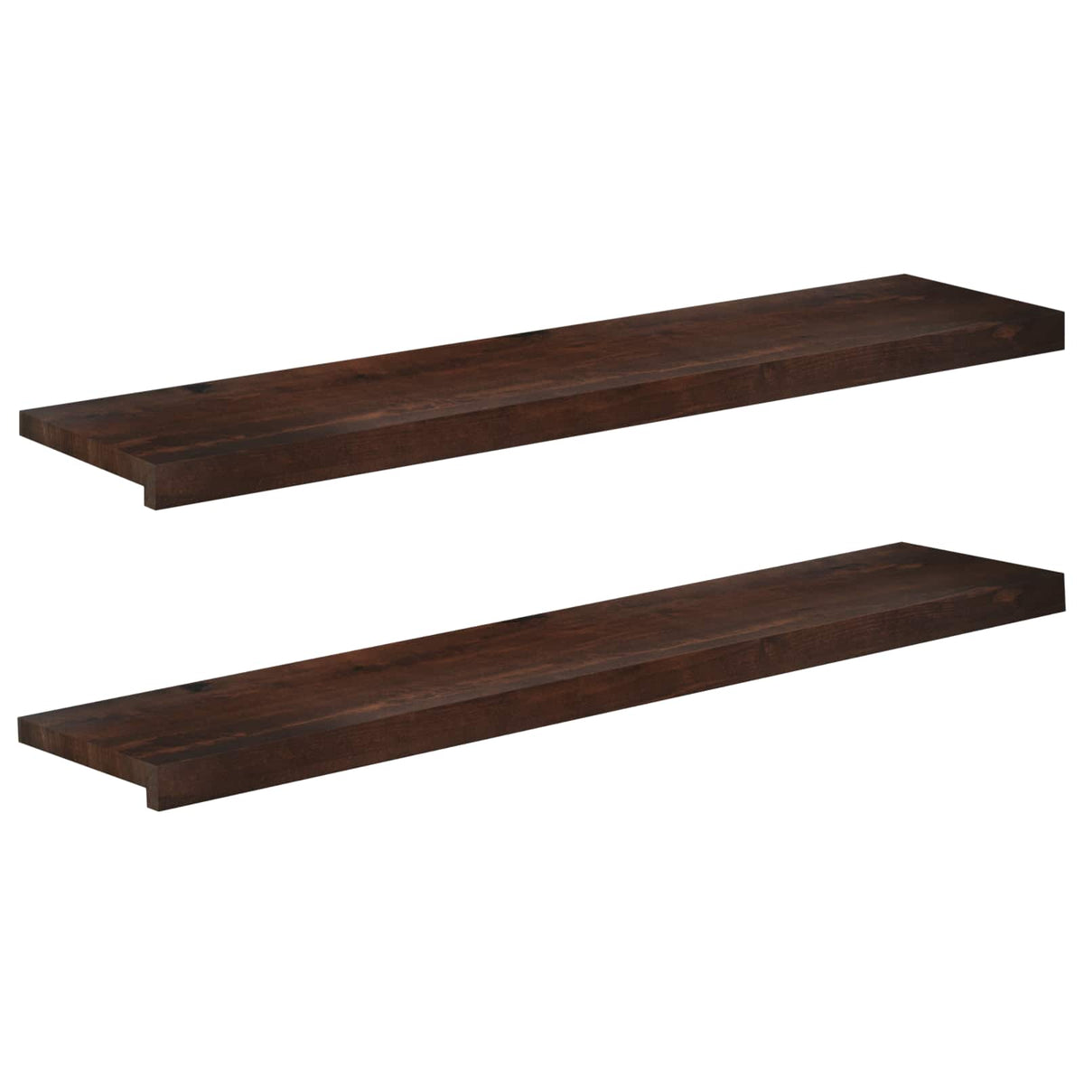 Laiptų pakopos 2 vnt. 110 x 30 x 2 cm Tamsiai rudas