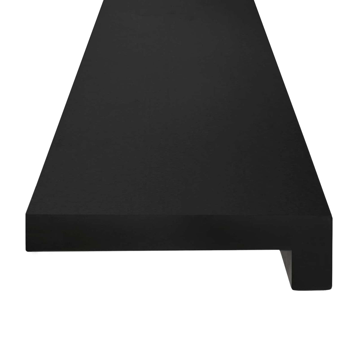 Laiptų pakopos 2 vnt. 90 x 25 x 2 cm Juoda Kietas bukas medis