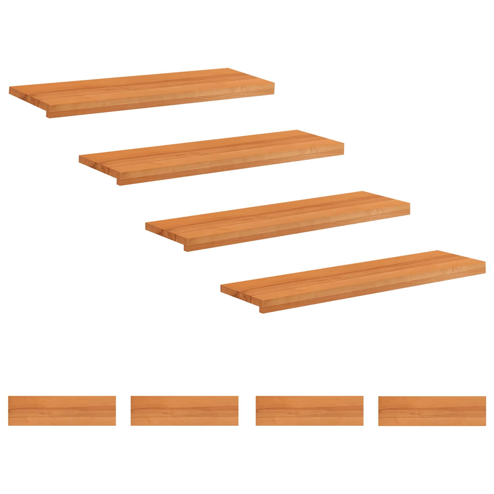 Laiptų pakopos 8 vnt. 90 x 25 x 2 cm Šviesiai rudas