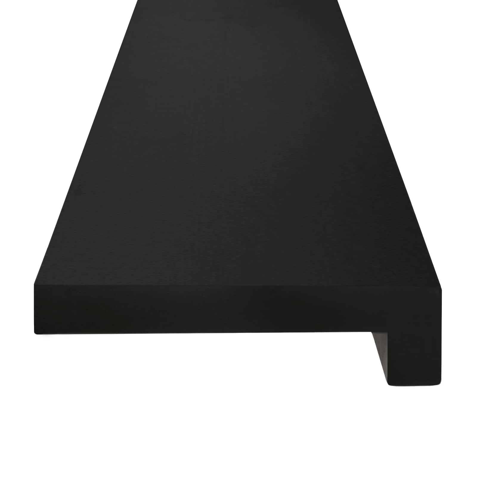 Laiptų pakopos 8 vnt. 100 x 25 x 2 cm Juoda Kietas bukas medis