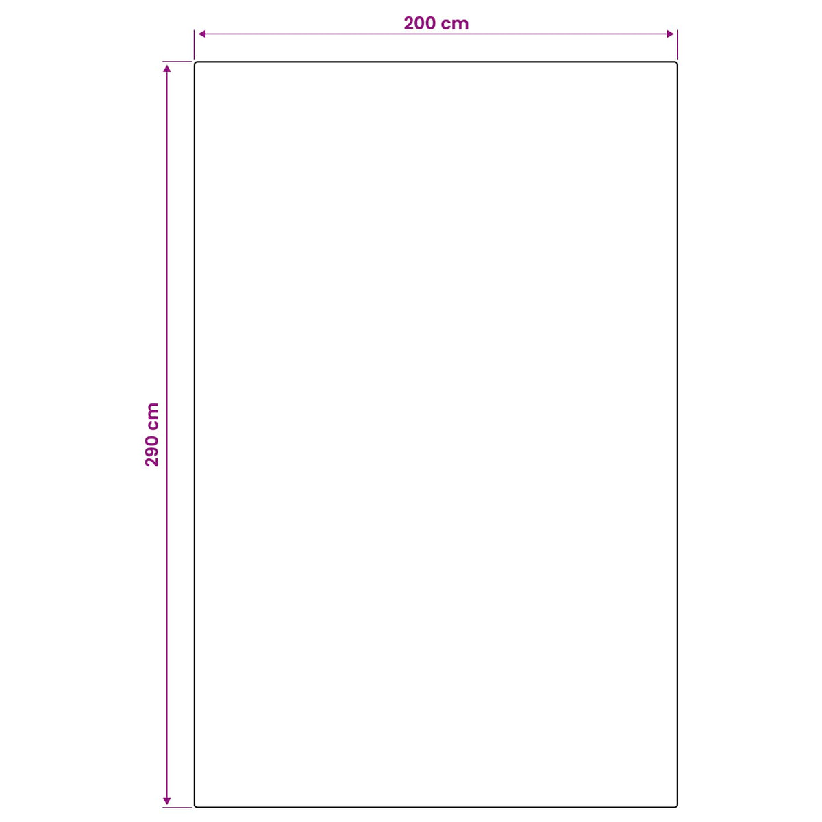 Kilimas Natūrali ir juoda 200 x 290 cm PET
