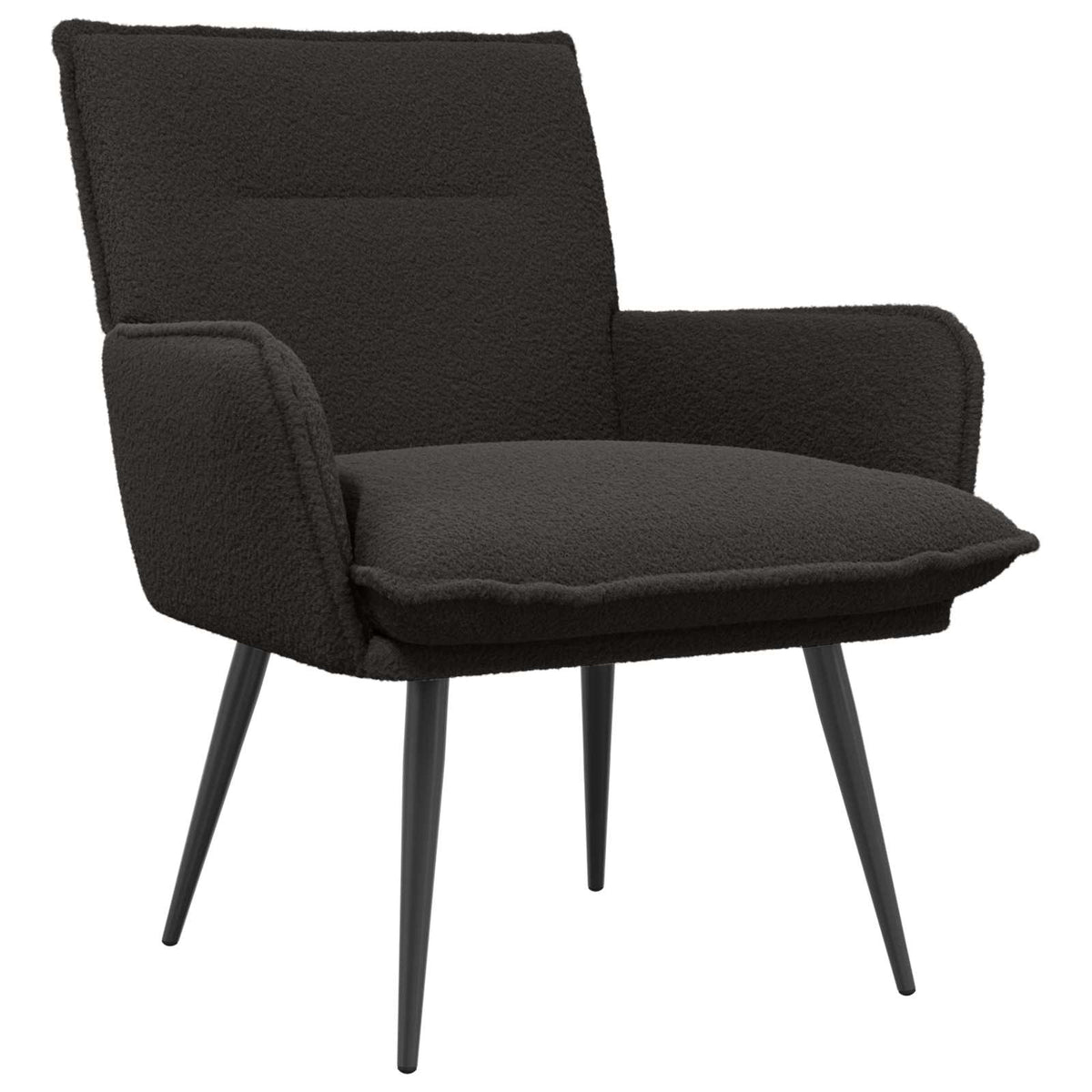 Krėslas Juoda Bouclé