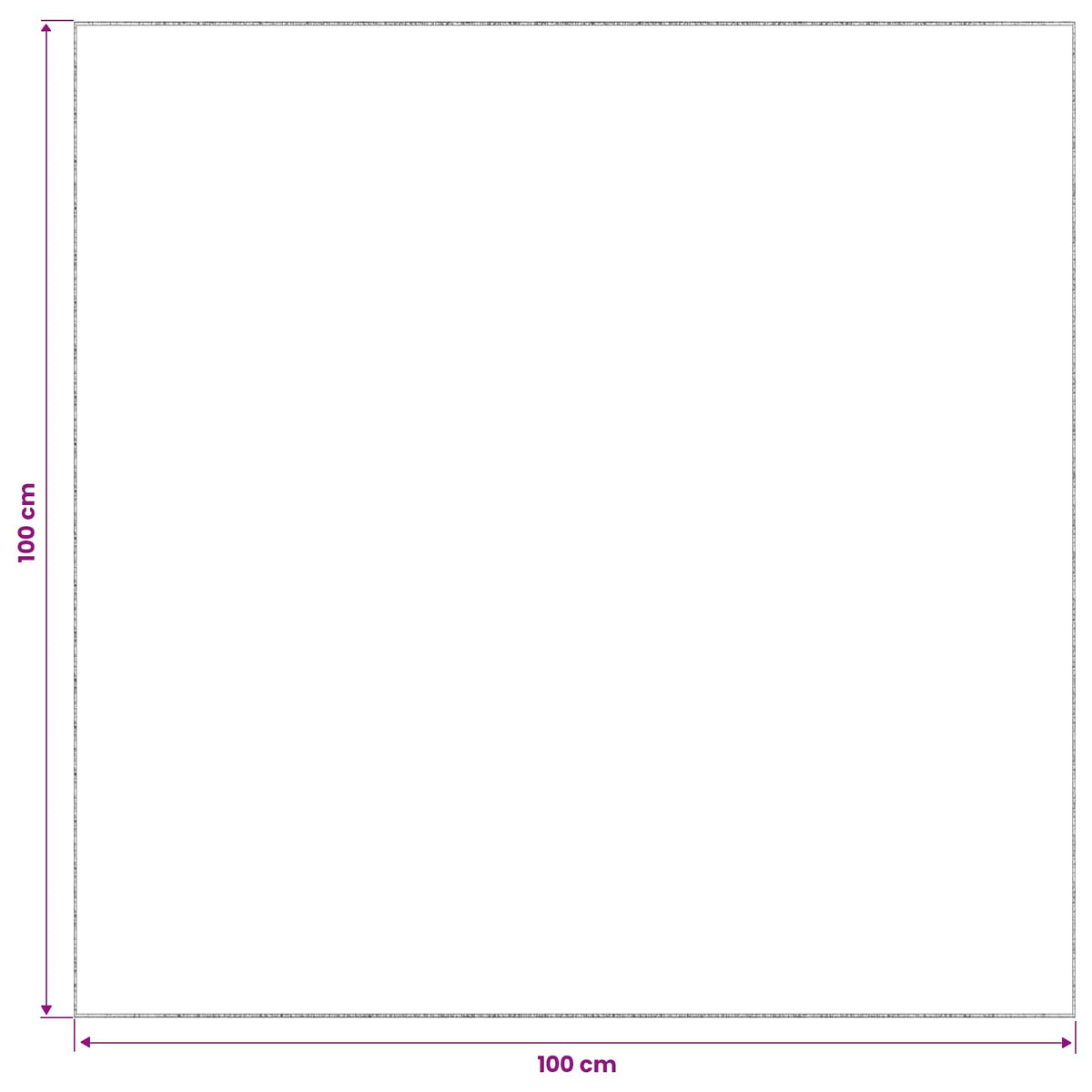 Kilimas Kreminė 100 x 100 cm 100% poliesteris 3 mm Plaunamas