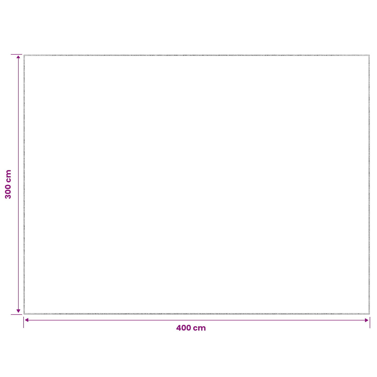 Kilimas Kreminė 300 x 400 cm 100% poliesteris 3 mm Plaunamas
