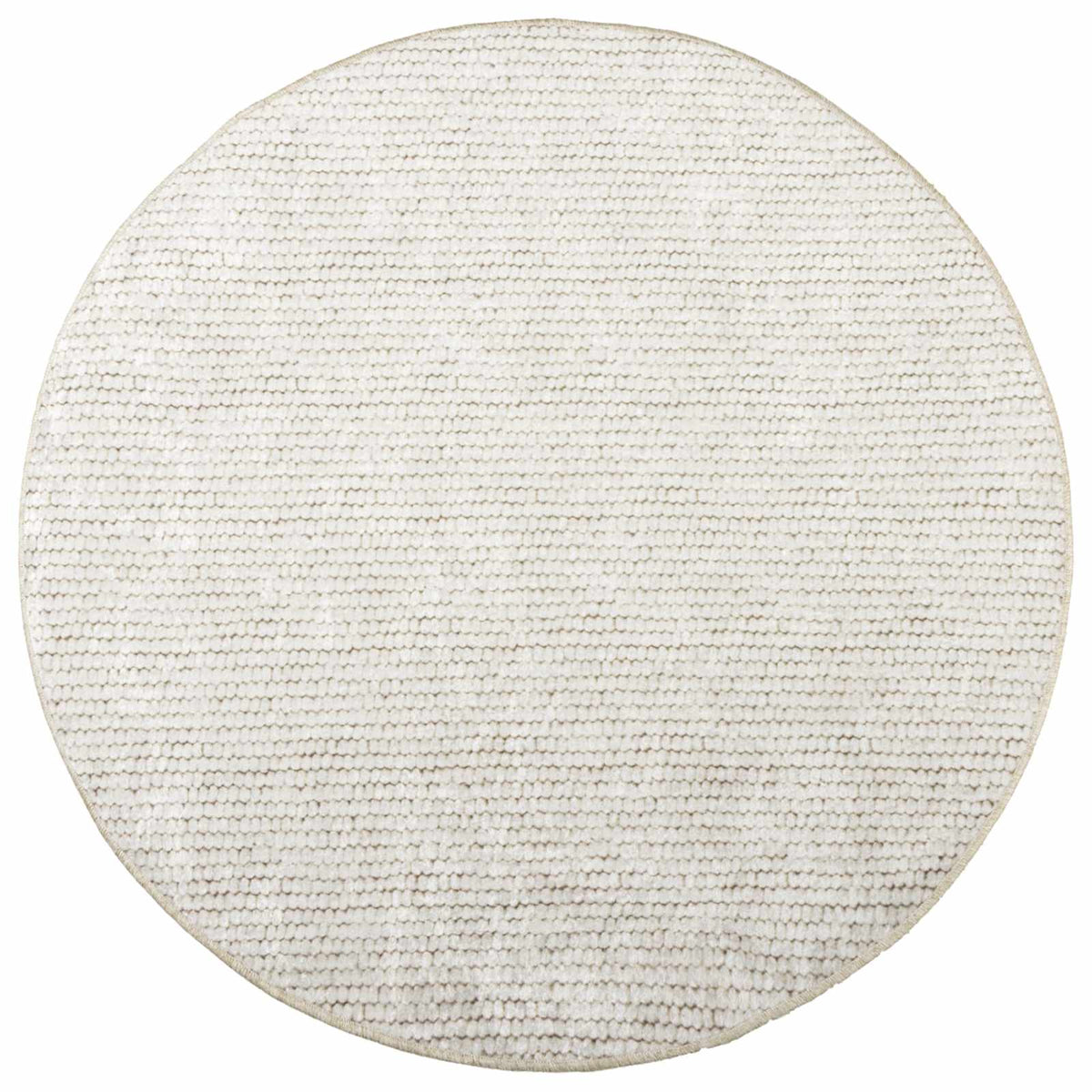 Kilimas Kreminė Ø 120 cm 100% poliesteris 3 mm Plaunamas