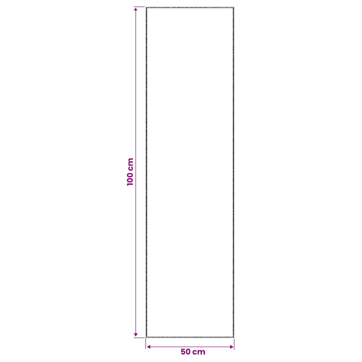 Kilimas Smėlio 50 x 100 cm 100% poliesteris 3 mm Plaunamas