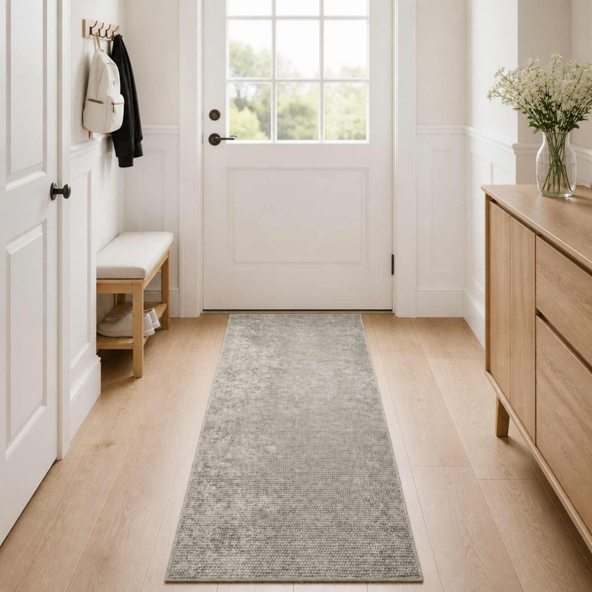 Kilimas Smėlio 50 x 400 cm 100% poliesteris 3 mm Plaunamas
