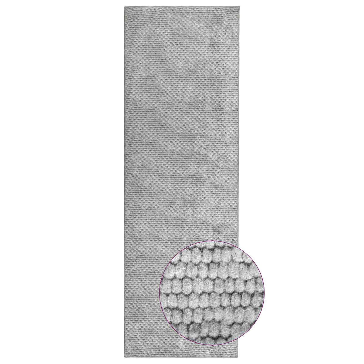 Kilimas Pilka 80 x 150 cm 100% poliesteris 3 mm Plaunamas