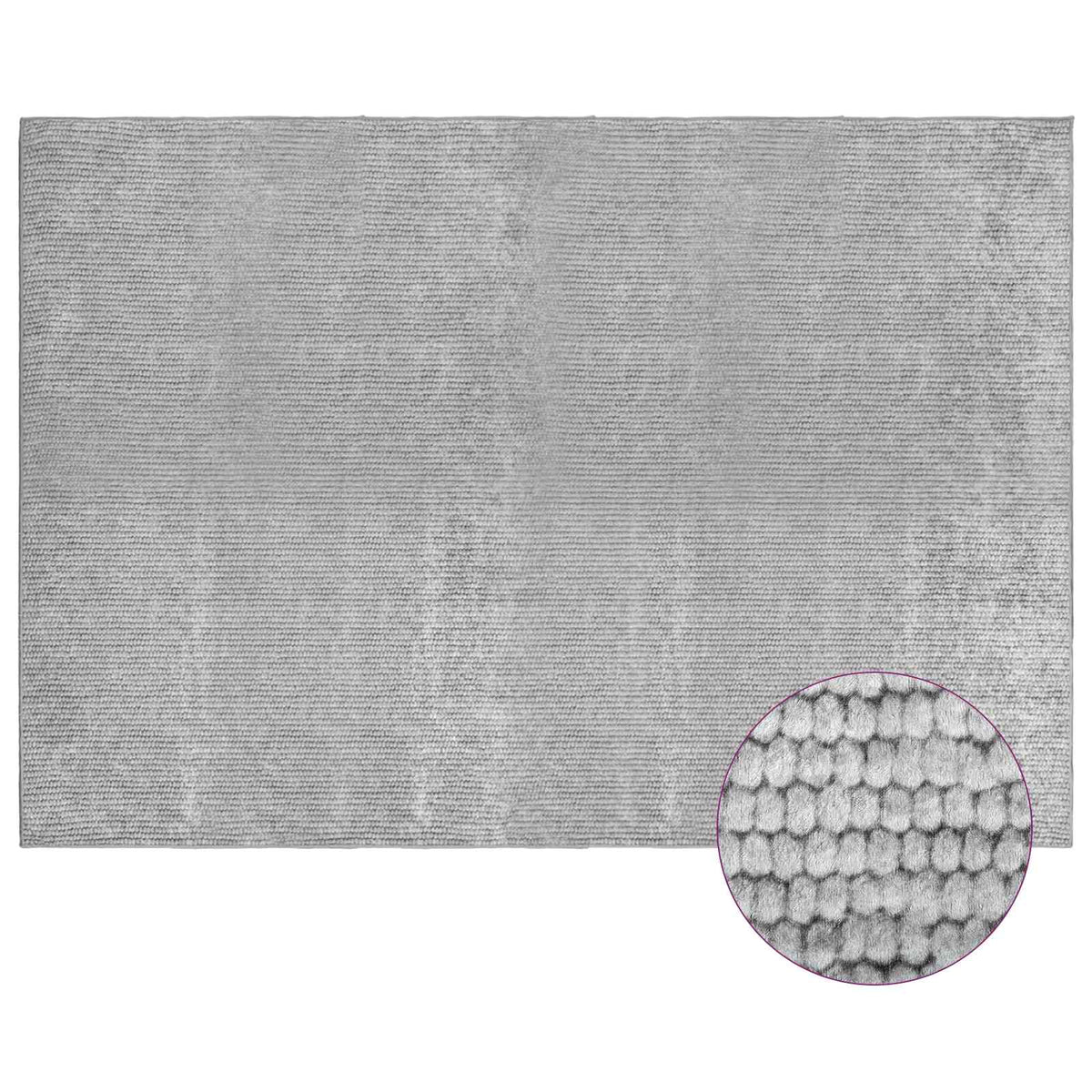Kilimas Pilka 190 x 300 cm 100% poliesteris 3 mm Plaunamas