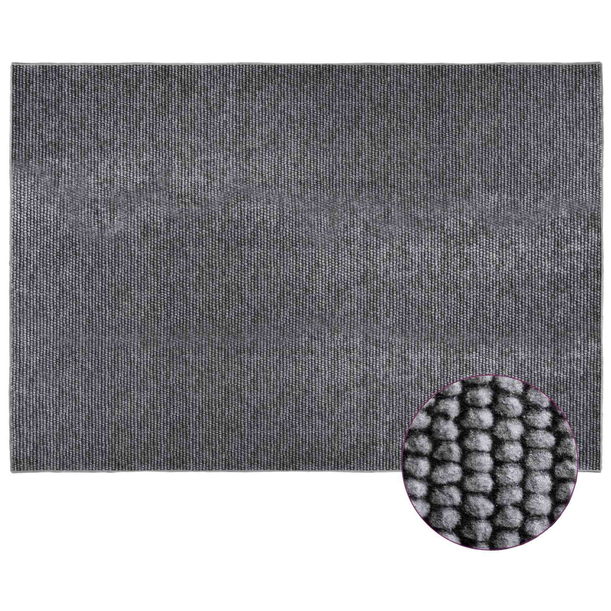 Kilimas Antracito 160 x 230 cm 100% poliesteris 3 mm Plaunamas