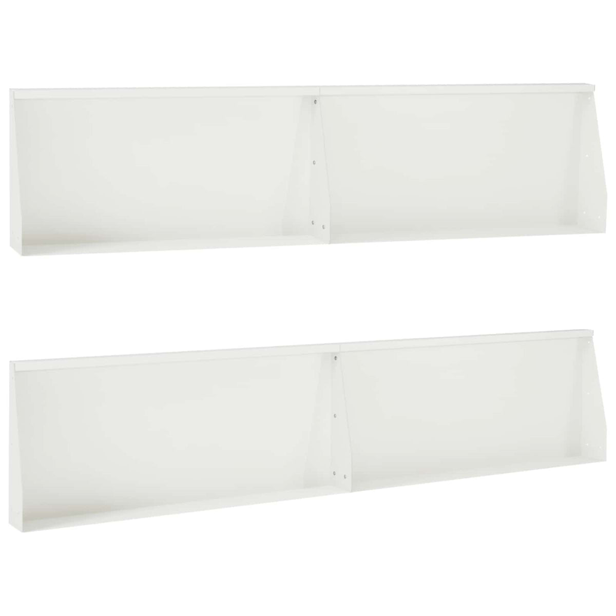 Sienelė 4 vnt. 100 x 12 x 30 cm Plienas Balta