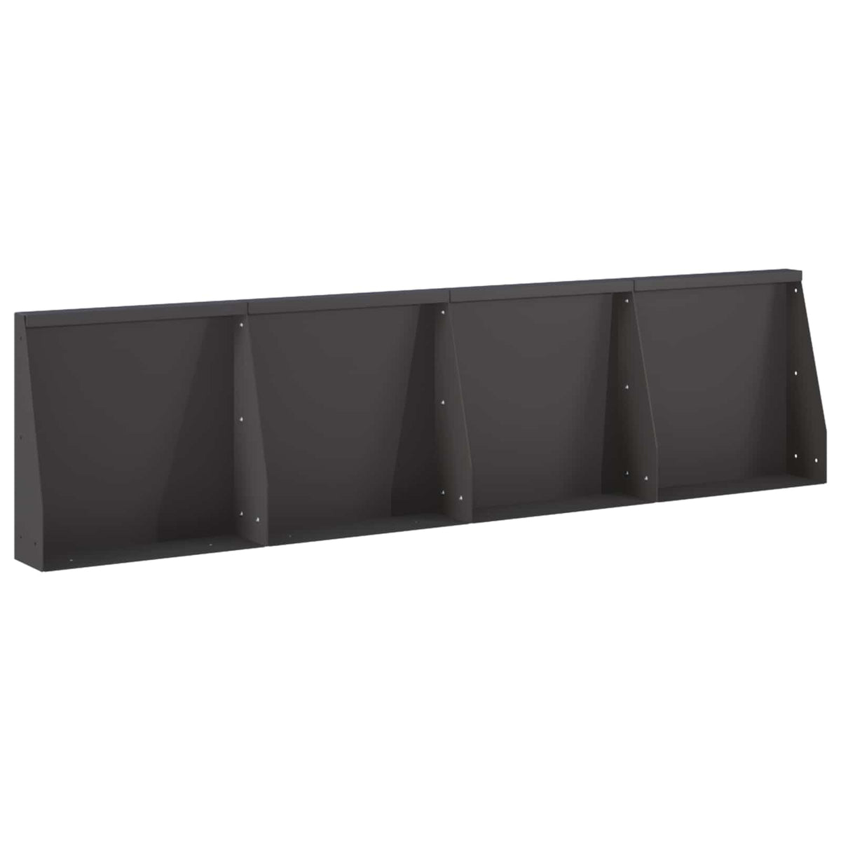 Sienelė 4 vnt. 40 x 12 x 30 cm Plienas Juoda