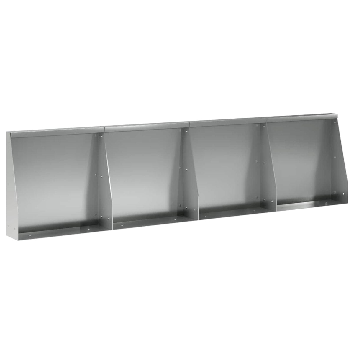 Sienelė 4 vnt. 40 x 12 x 30 cm Galvanizuotas plienas Sidabrinė