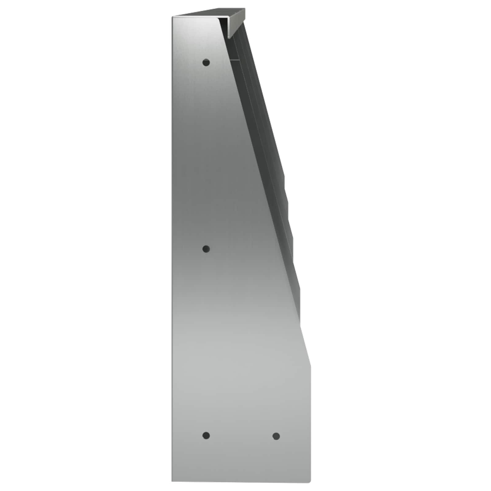 Sienelė 4 vnt. 40 x 12 x 30 cm Galvanizuotas plienas Sidabrinė