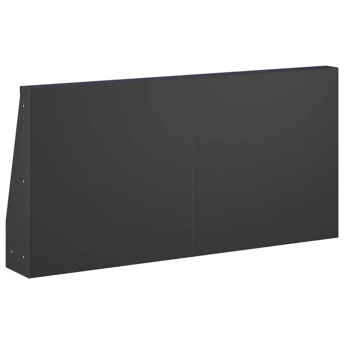 Sienelė 4 vnt. 40 x 12 x 40 cm Plienas Juoda