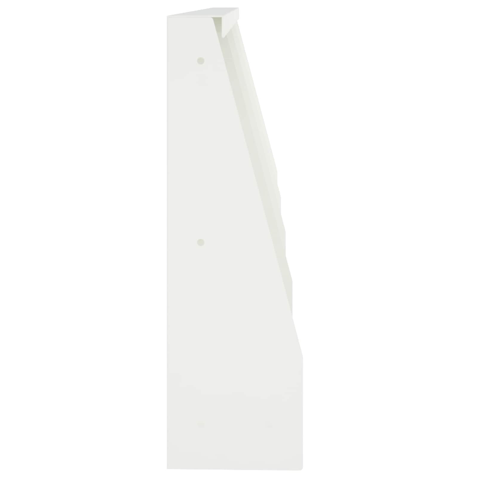 Sienelė 4 vnt. 40 x 12 x 40 cm Plienas Balta