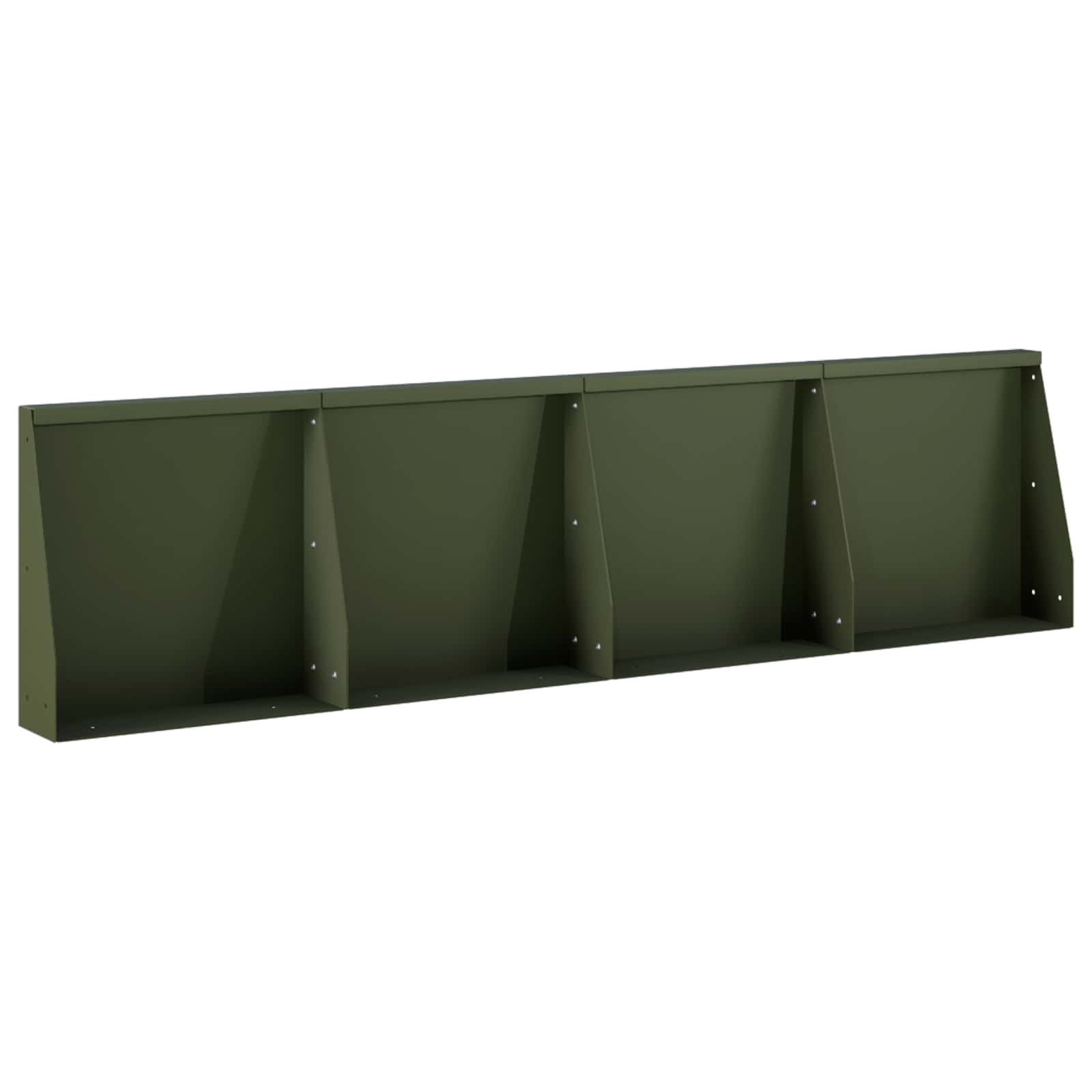 Sienelė 4 vnt. 40 x 12 x 50 cm Plienas Alyvuogių žalia